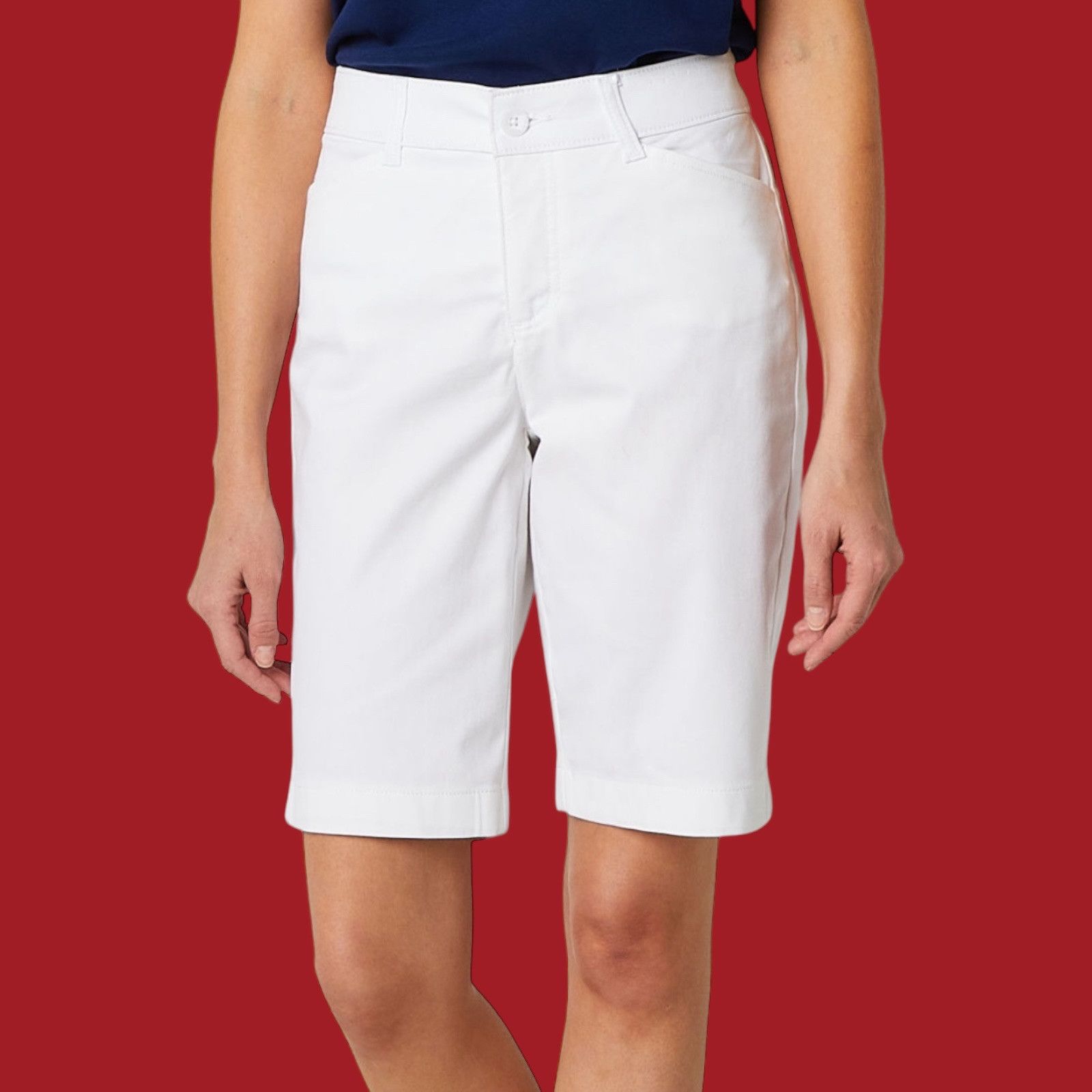 Other St. John's Bay - Women's Mid-Rise Cargo Bermuda Short - 11" Size 27" / US 4 / IT 40 - 3 Thumbnail