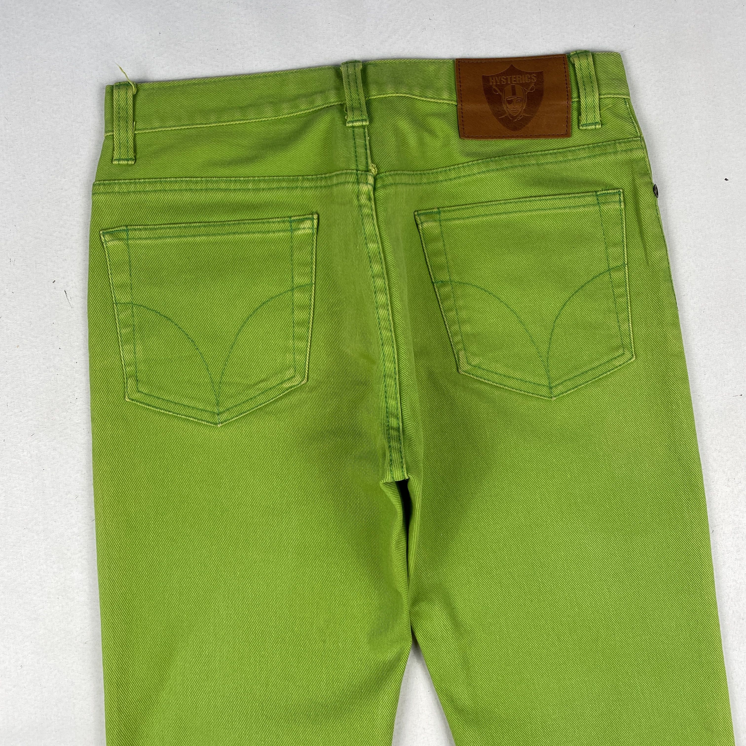 Hysteric Glamour Neon Green Flared Pants Size 28" / US 6 / IT 42 - 3 Thumbnail