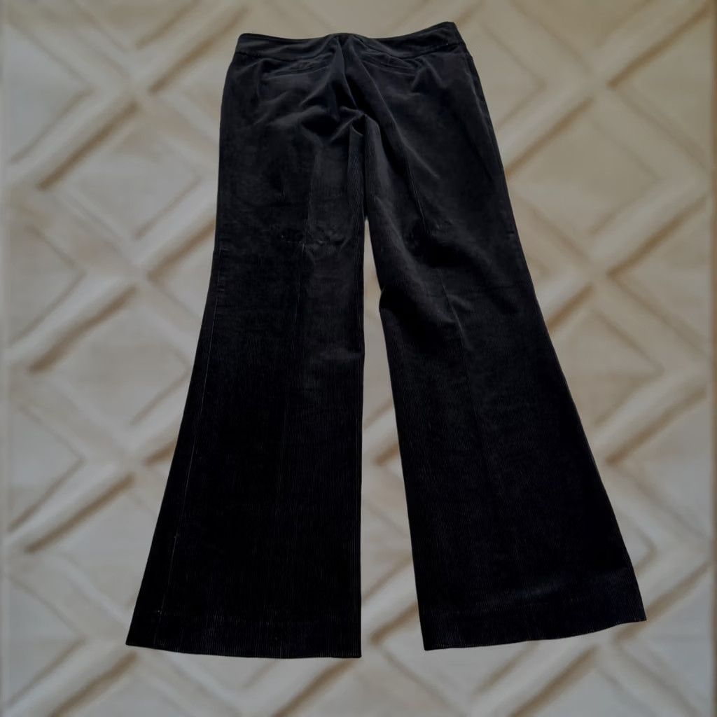 Banana Republic INC International Concepts Corduroy Flared Pants Womens 6P Black Stretch Regular Petite Flared Pants Mens? Size 28" / US 6 / IT 42 - 1 Thumbnail