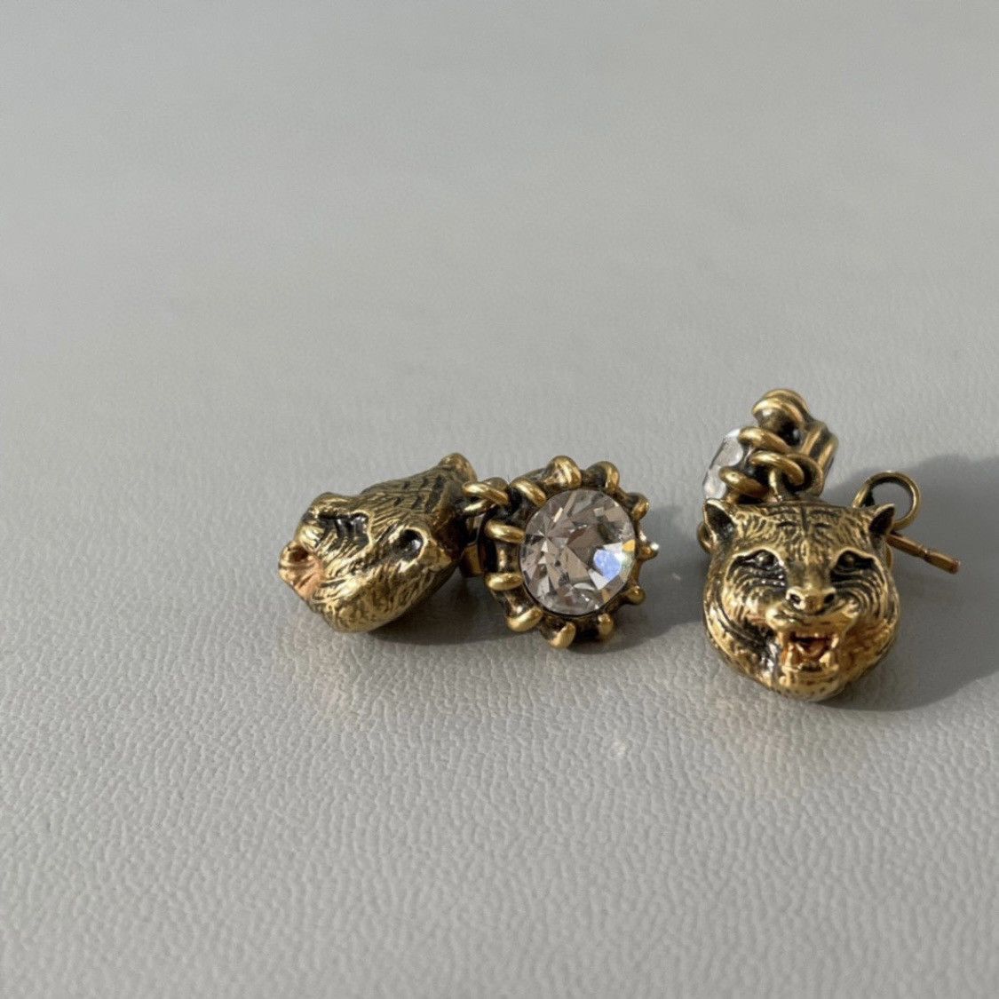 Gucci Tiger head crystal earrings Size ONE SIZE - 6 Thumbnail