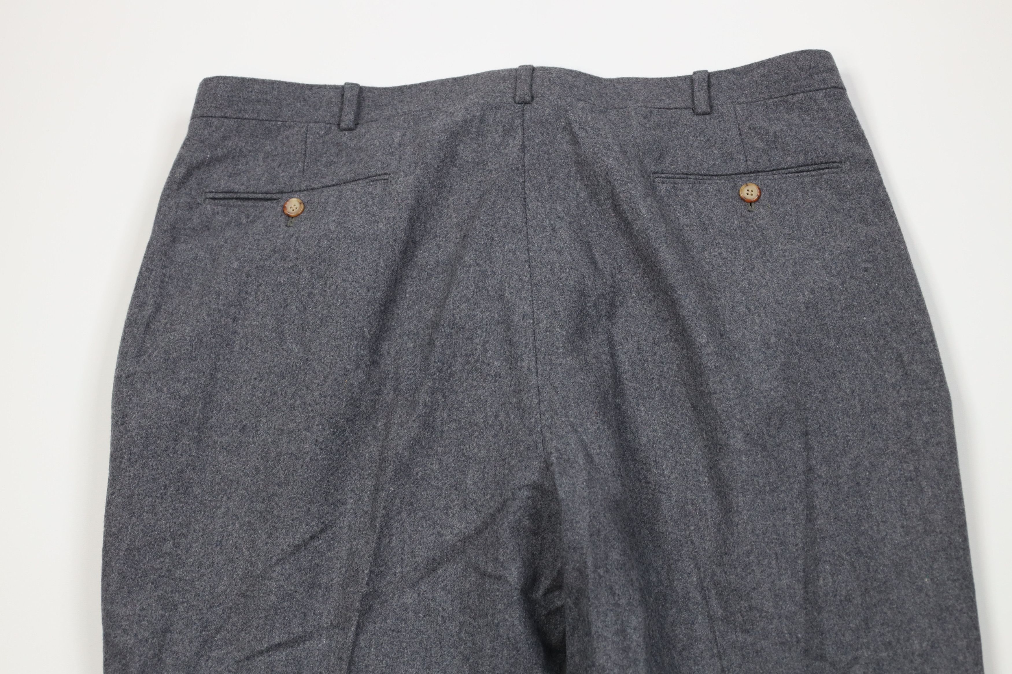 Vintage Vintage 70s Streetwear Wool Blend Knit Wide Leg Chino Pants Size US 38 / EU 54 - 9 Thumbnail