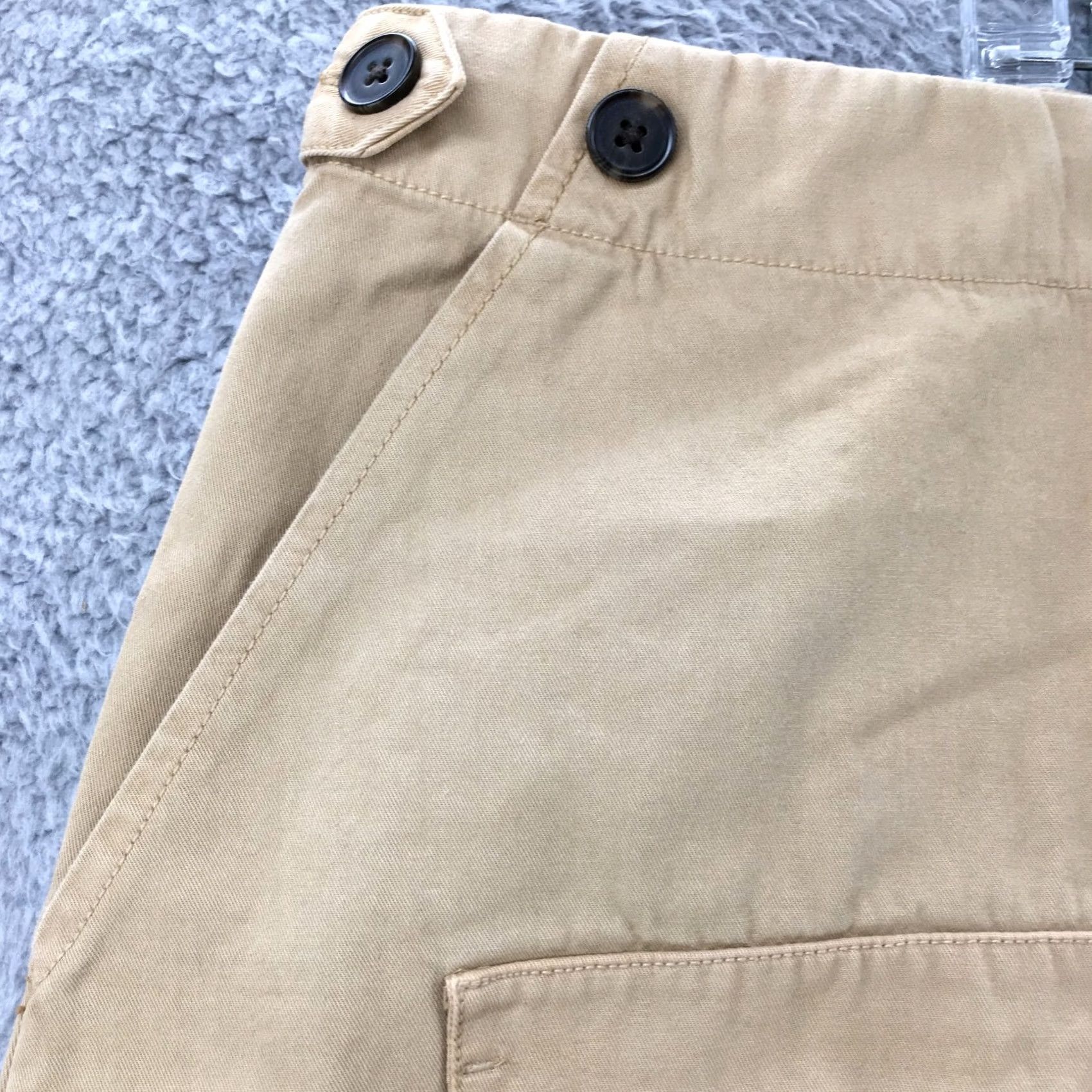 Vintage Universal Thread A-Line Mini Skirt Womens 26 Beige Pocket Zip NEW Size 26" / US 2 / IT 38 - 4 Thumbnail