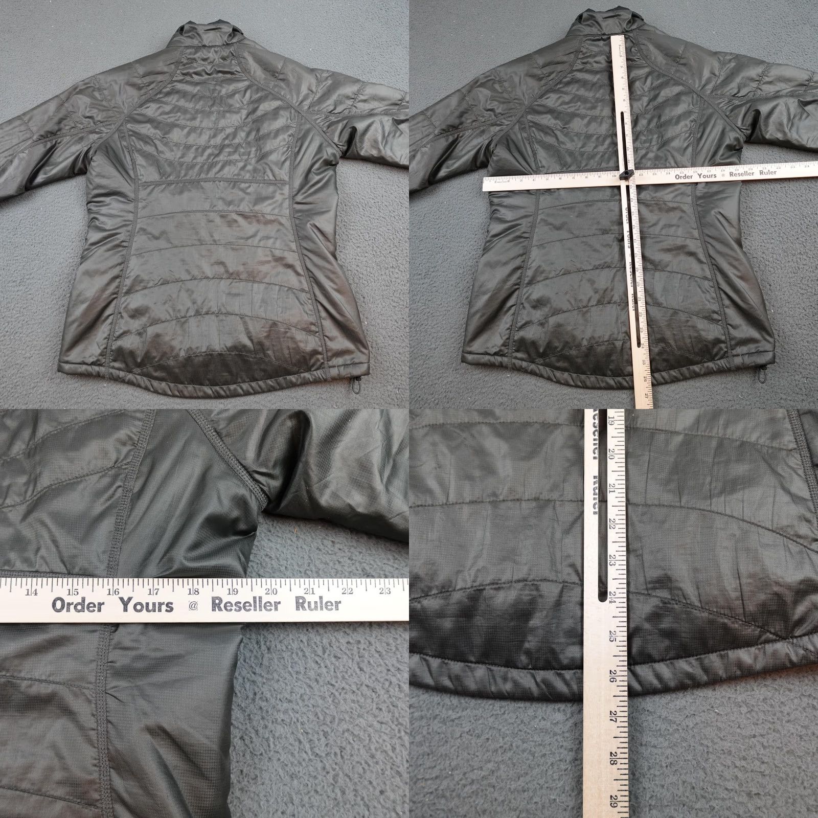 Vintage REI PrimaLoft Jacket Womens Medium Gray Insulated Full Zip Lightweight Size M / US 6-8 / IT 42-44 - 8 Thumbnail