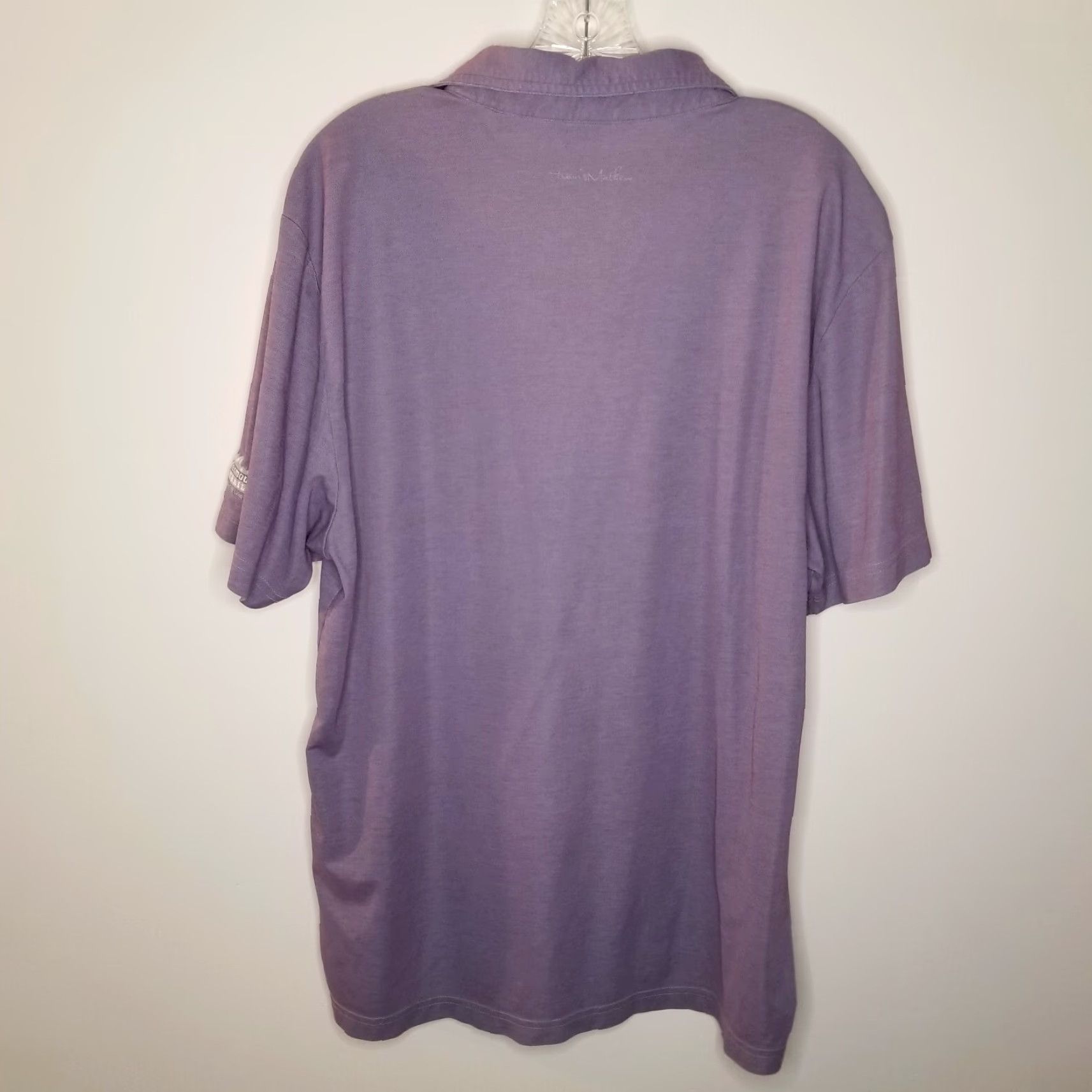 TravisMathew Travis Mathew Mens Purple Short Sleeve Polo XL Intermountain Trailer Polo Shirt (Men) Size US XL / EU 56 / 4 - 4 Thumbnail