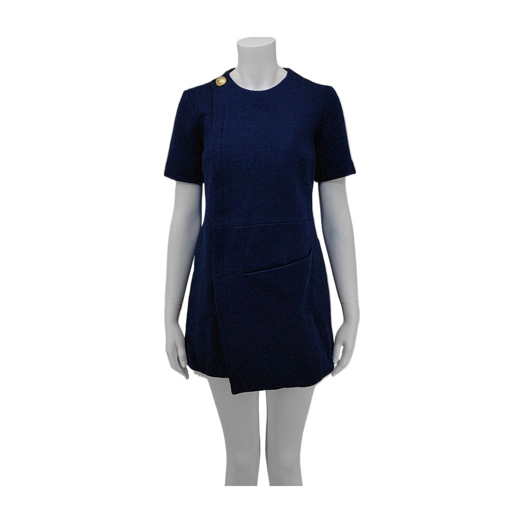 Balenciaga Balenciaga Virgin Wool Mini Dress Size 38 Size S / US 4 / IT 40 - 1 Thumbnail