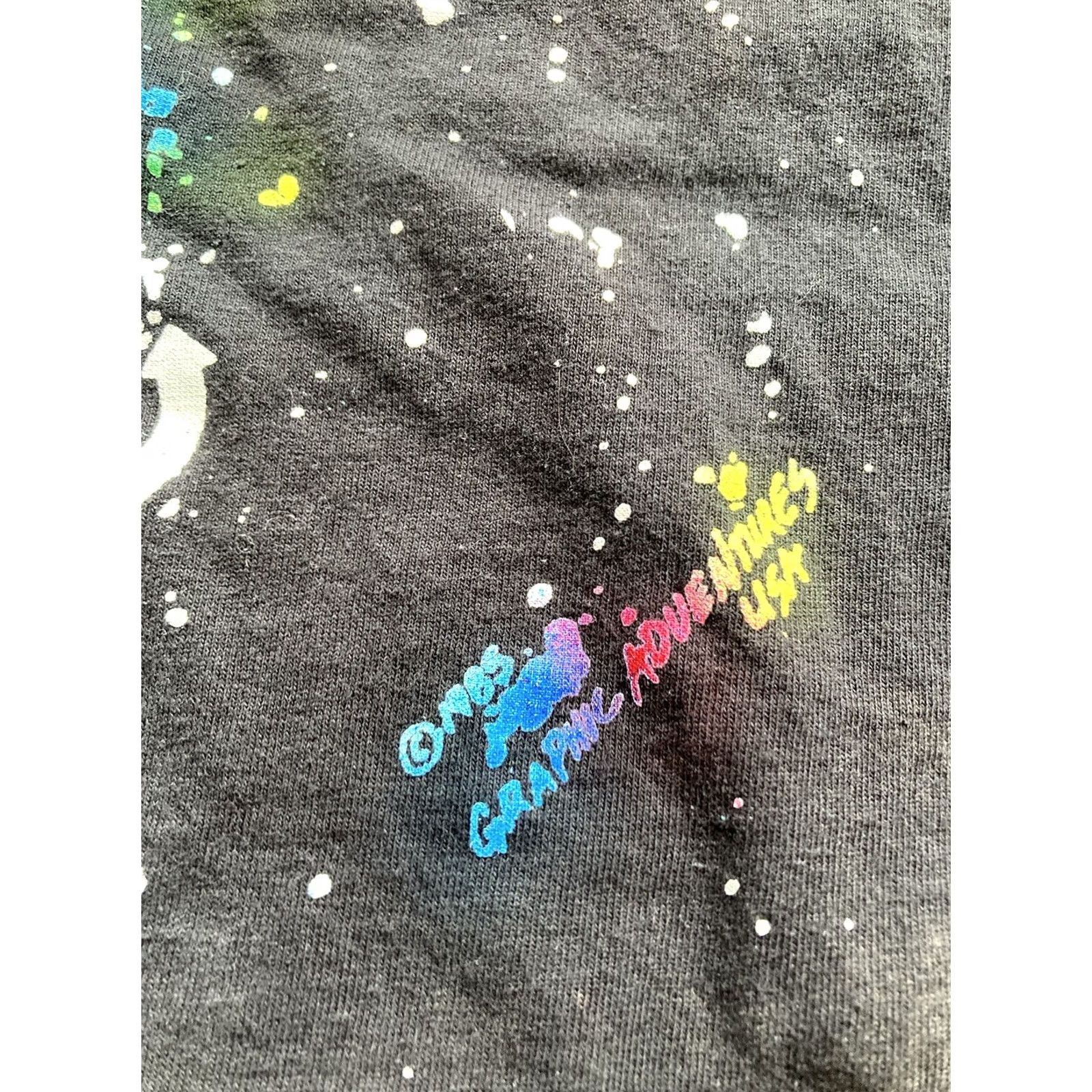 Jerzees VINTAGE Space Galaxy Shirt XL Mens Black Short Sleeve USA Made JERZEES T-Shirt Size US XL / EU 56 / 4 - 3 Thumbnail