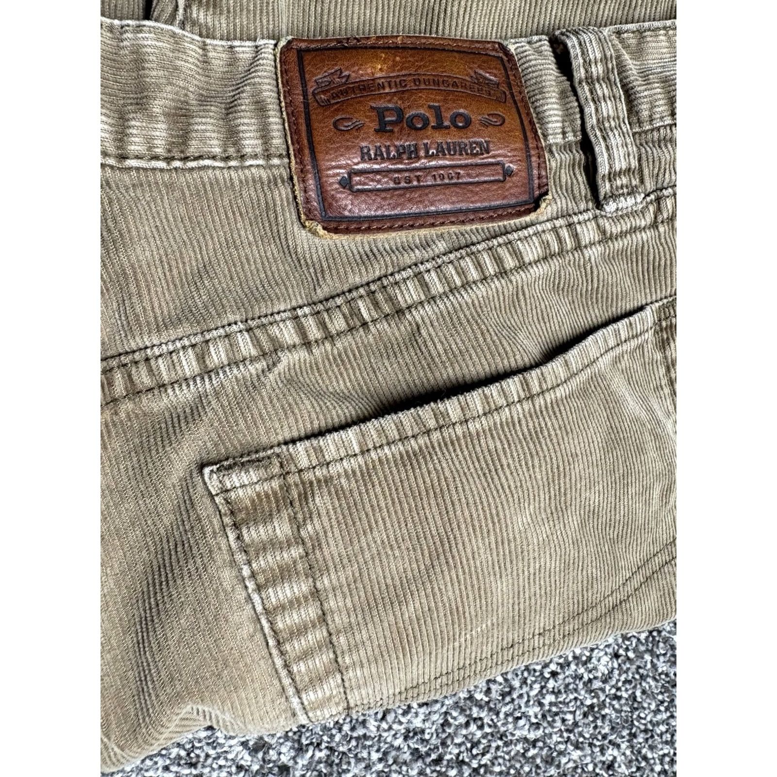 Polo Ralph Lauren VINTAGE Polo Ralph Lauren Corduroy Pants Mens 32x30 Light Brown Straight Leg Cotton Vtg Size US XS / EU 42 / 0 - 2 Thumbnail