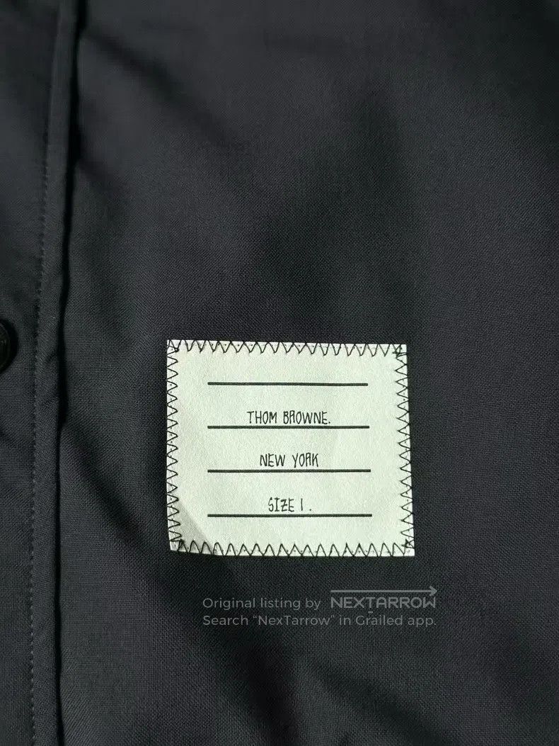 Thom Browne Thom Browne Navy Blue Wool Shirt Jacket Size US S / EU 44-46 / 1 - 5 Thumbnail