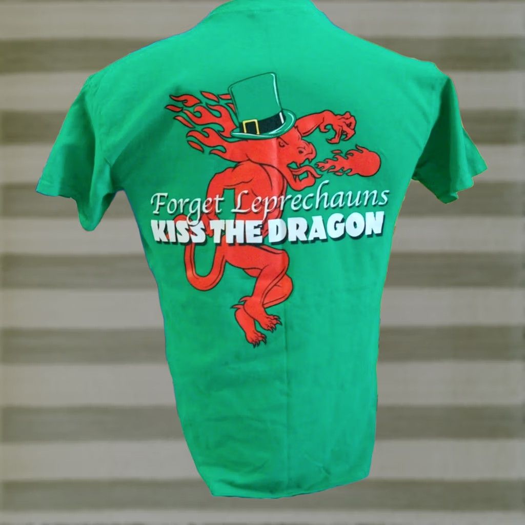 Gildan FIREBALL CINNAMON WHISKY Kiss The Dragon Shirt Mens Med LEPRECHAUN ST PATTY'S Size US M / EU 48-50 / 2 - 1 Thumbnail