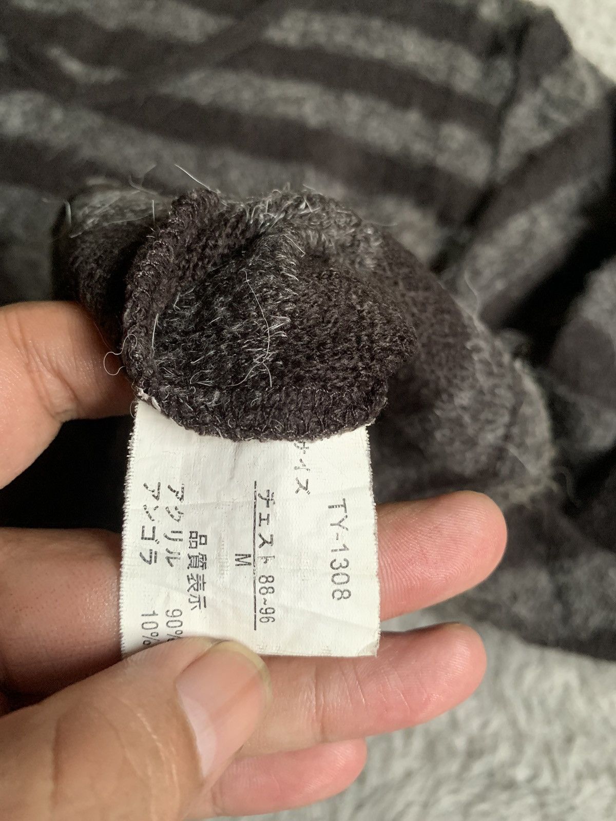 Japanese Brand Vintage Semantic Design Grunge Mohair Stripe Knit erd Size US M / EU 48-50 / 2 - 5 Thumbnail