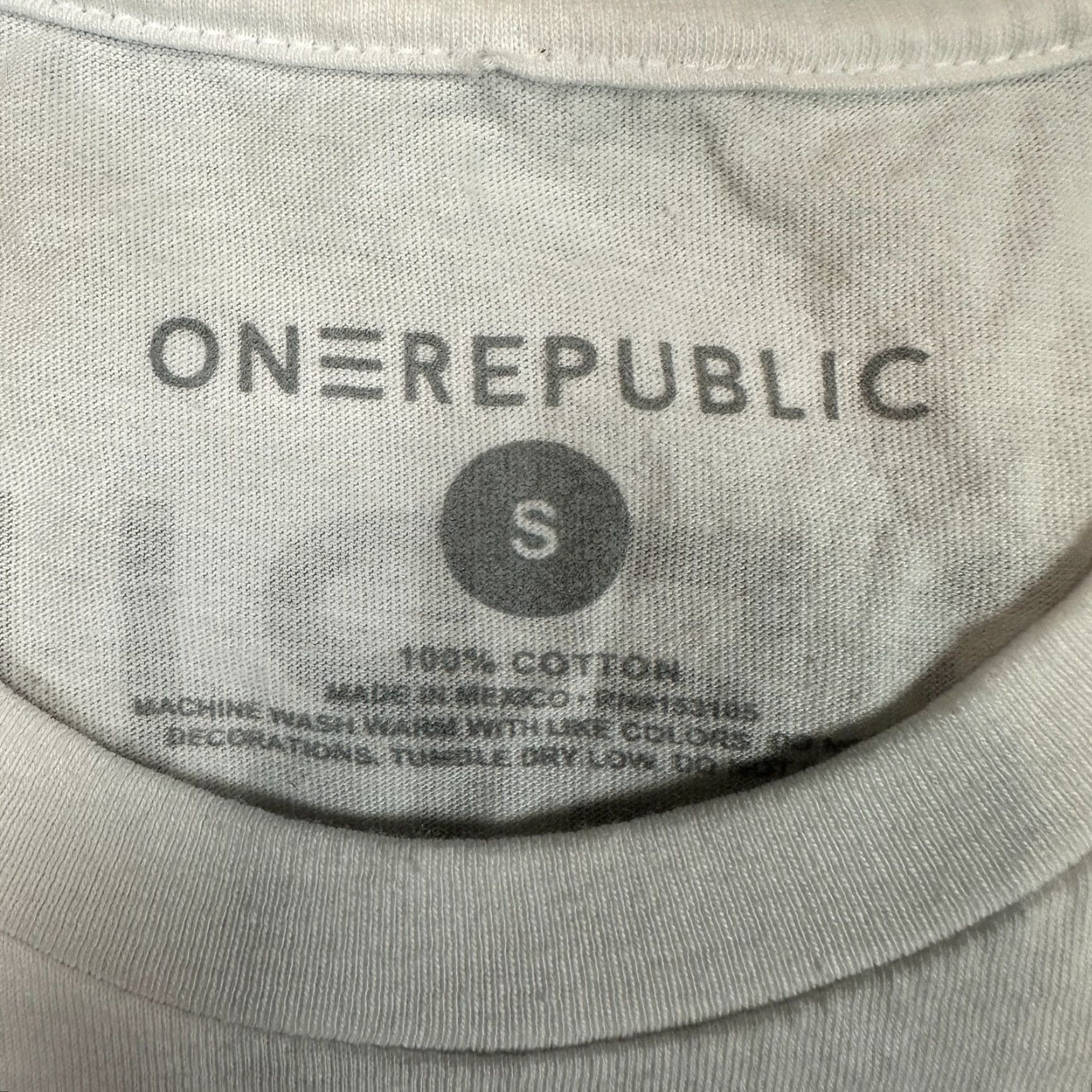 New Republic OneRepublic Concert T-Shirt Mens S White Never Ending Summer Tour 2022 Music Size US S / EU 44-46 / 1 - 6 Thumbnail