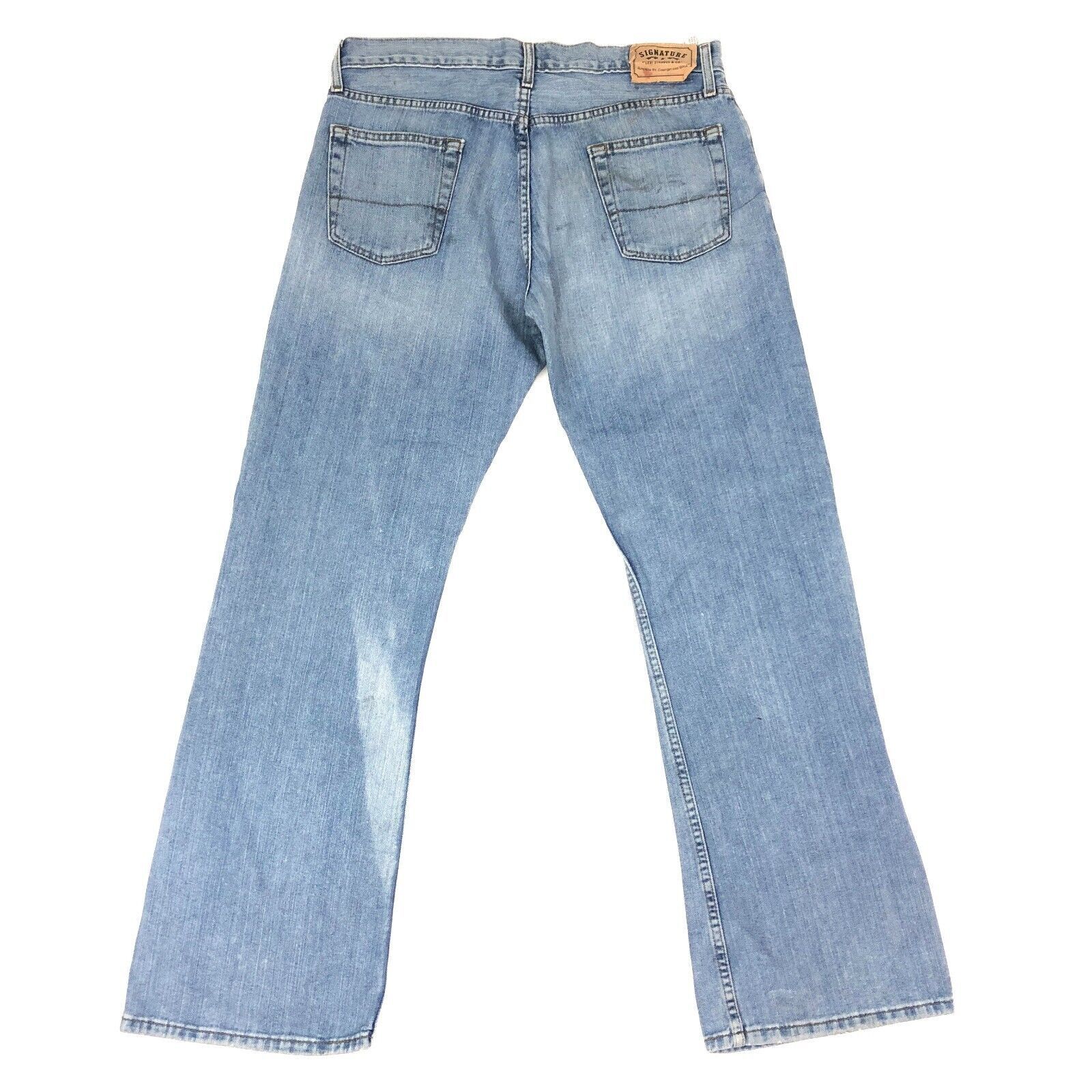 Levi's Levis Signature Bootcut Light Blue Jeans Pants Size 36x34 B2 Size US 36 / EU 52 - 6 Thumbnail