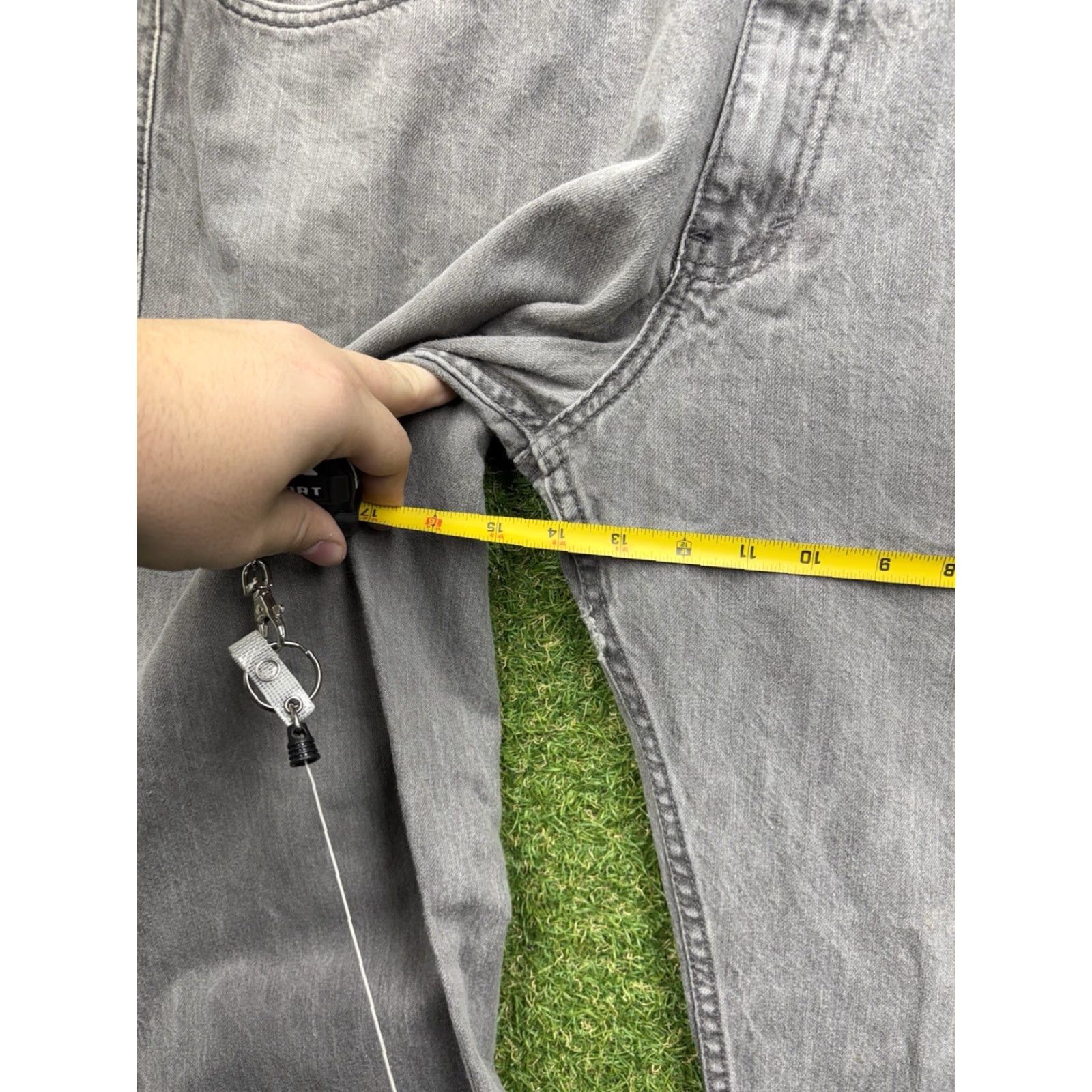 Rocawear VINTAGE Rocawear Baggy Jeans Mens 36x32 JNCO 90s Grunge Streetwear Wide-Leg Jeans Gray 36 in Mens Baggy Wide Leg 90s Hip Hop Punk Size US 36 / EU 52 - 4 Thumbnail