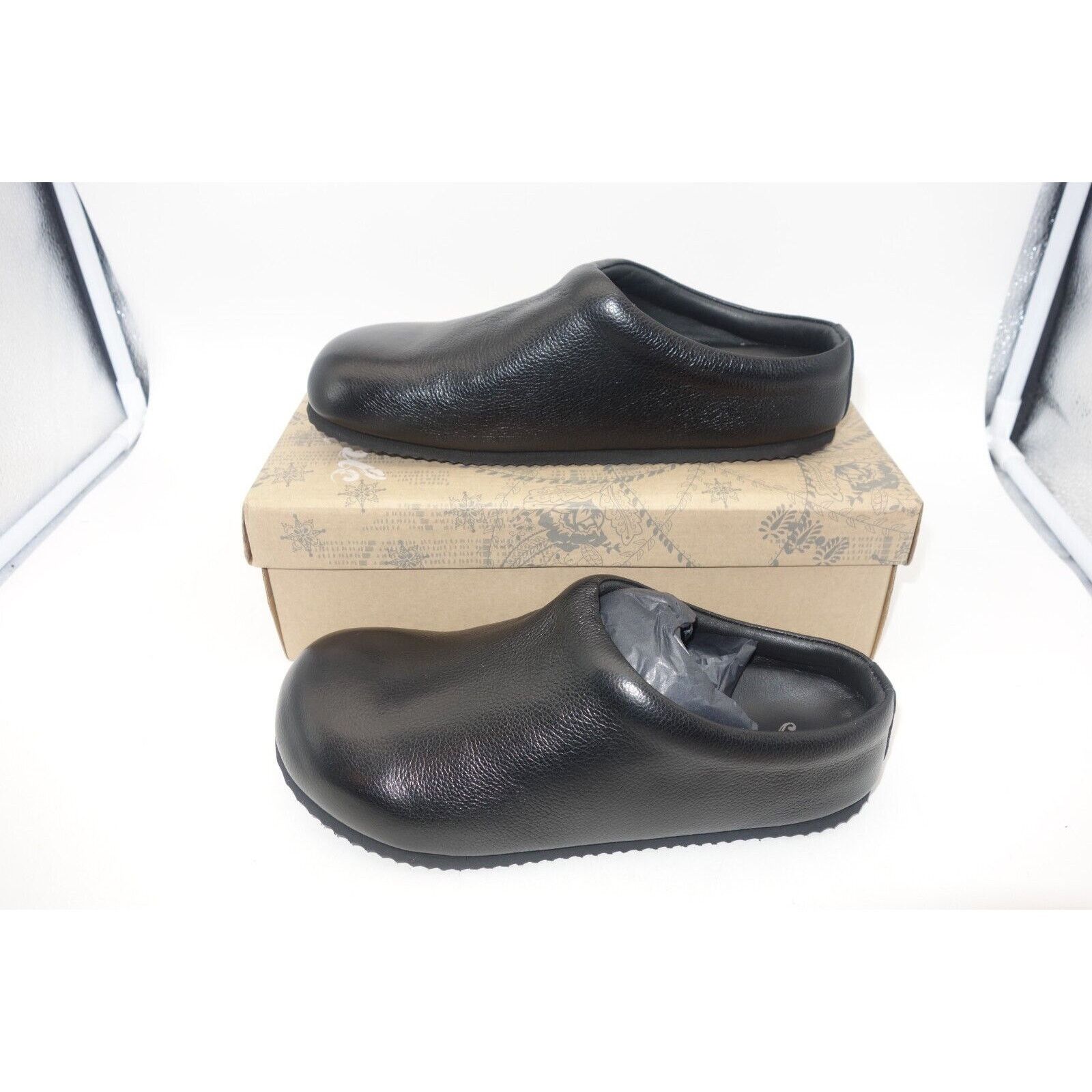 Free People NEW Free People Black Cambria Footbed Clogs FP Collection Size US 6 / IT 36 - 3 Thumbnail