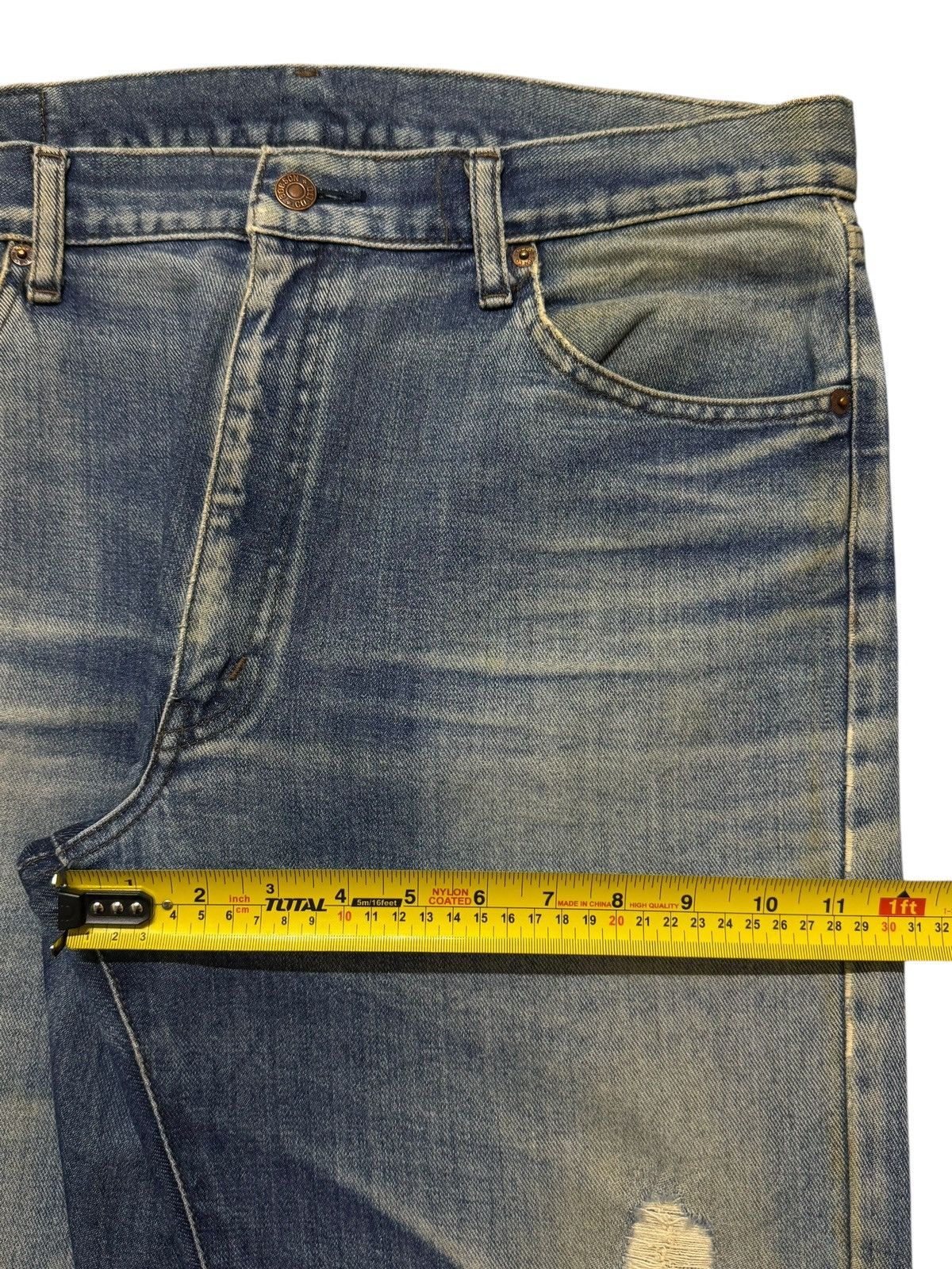 Kapital Vintage Y2K Japanese Brand Faded Blue Distressed Straight Size US 34 / EU 50 - 11 Thumbnail