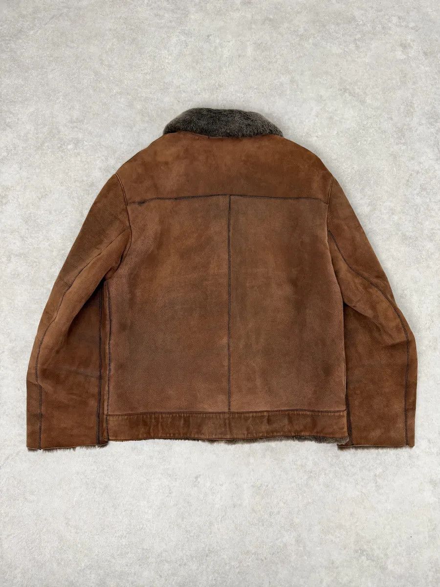 Prada Prada Brown Italian Sheep Dyed Fur Shearling Leather Jacket Size US M / EU 48-50 / 2 - 5 Thumbnail