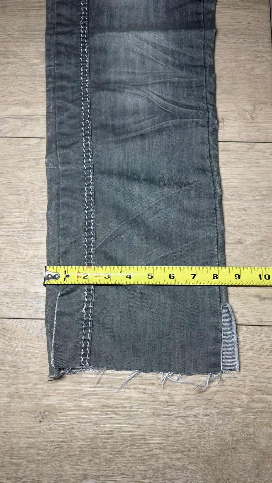 Other Y2K 2000s Top Feel Stone Wash Green Indigo Straight Legged Size US 32 / EU 48 - 5 Thumbnail