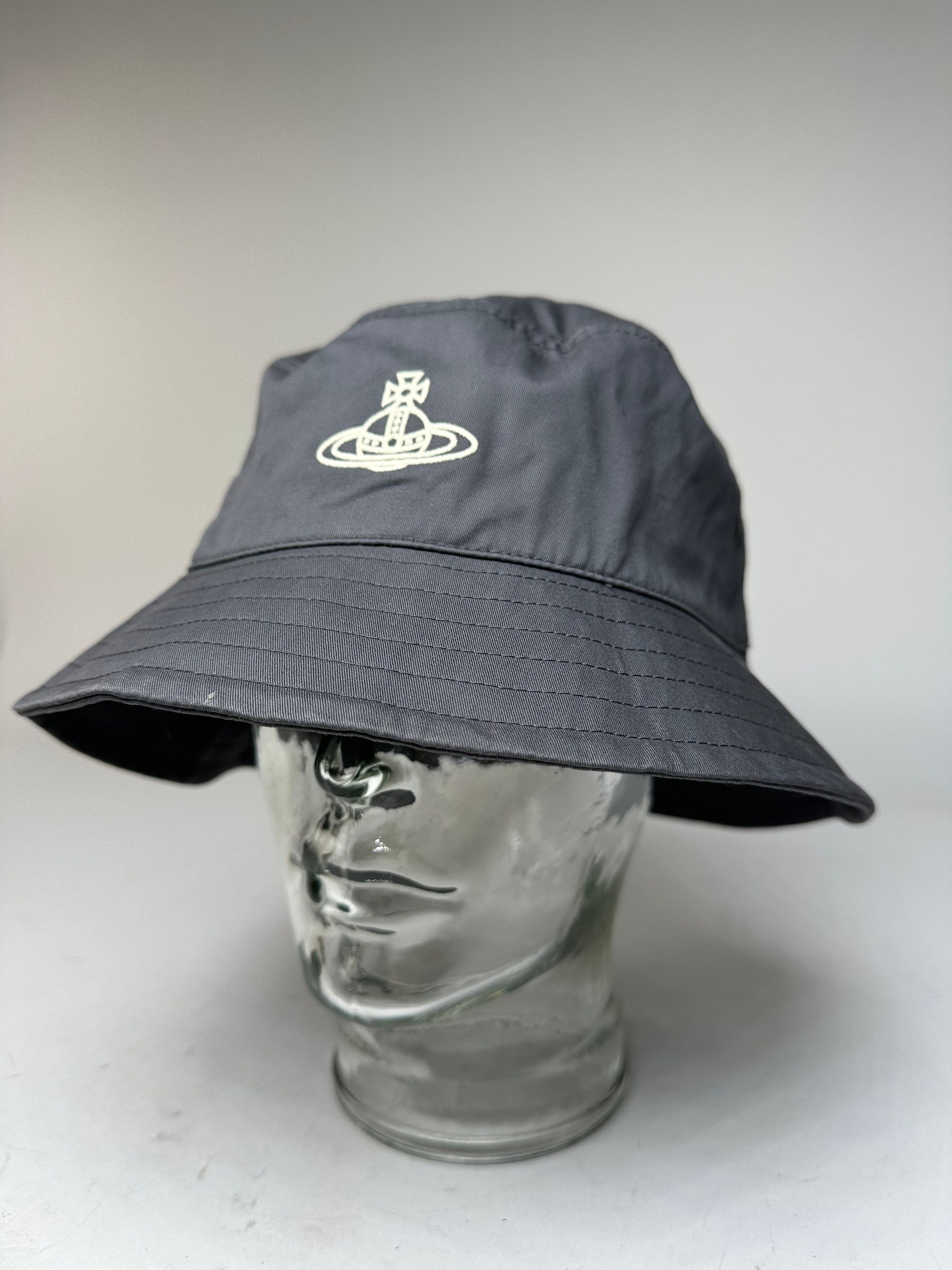 Vivienne Westwood Vintage Bucket Hat Anthracite Size ONE SIZE - 1 Thumbnail