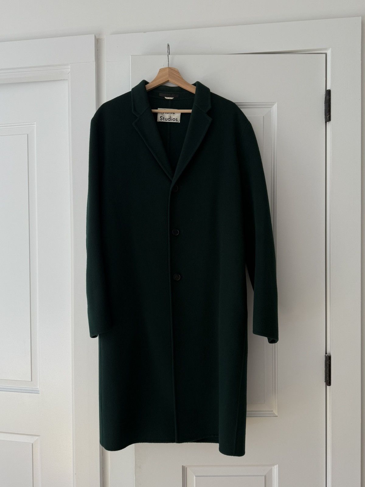 Acne Studios Acne Studios Green Coat Size US S / EU 44-46 / 1 - 1 Thumbnail