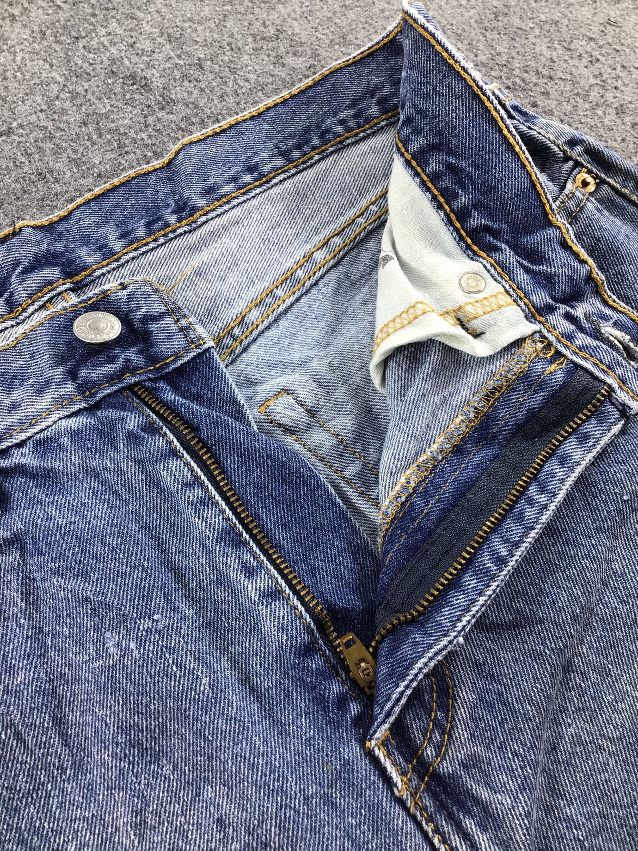 Levi's Levis 505 Jeans Faded Blue Denim -J322 Size US 33 - 8 Thumbnail