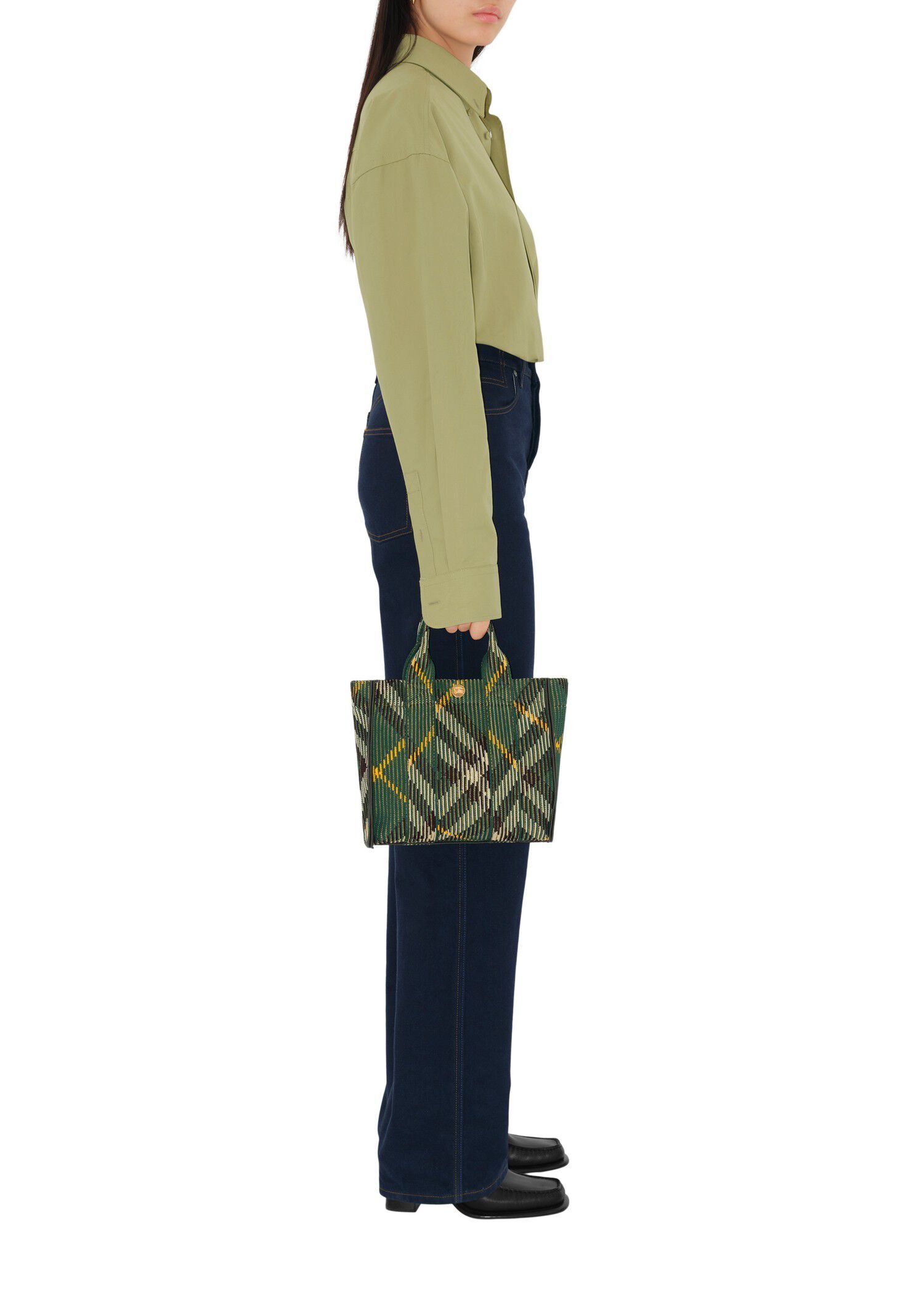 Burberry o1w1db10226 Size: OS / Mini Check Knitted Tote Bag Size ONE SIZE - 2 Thumbnail