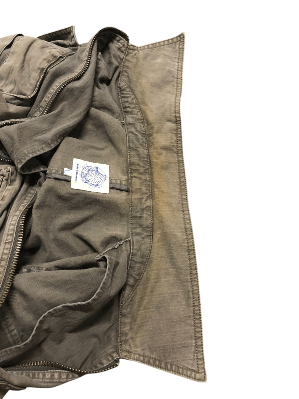 Japanese Brand Made In Heaven Bondage Cargo Jacket Faded