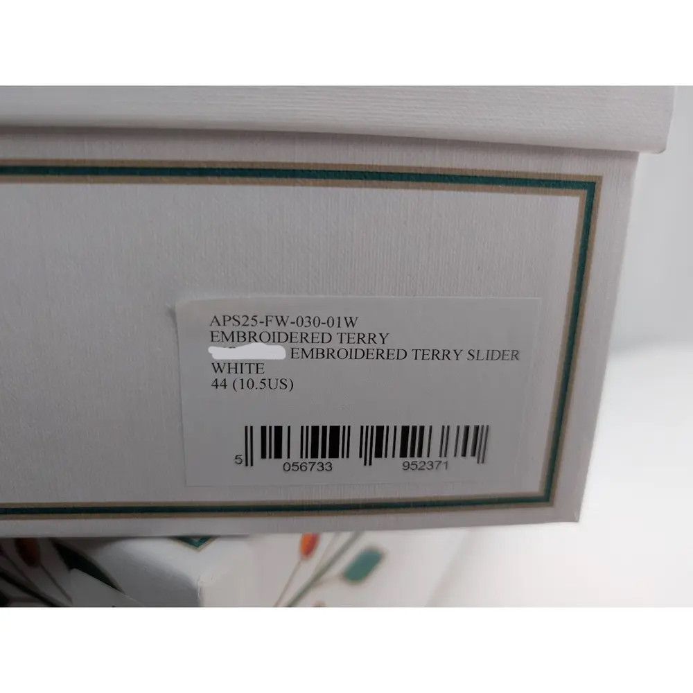 Casablanca o1rshd1 Q:2 / Embroidered Terry Slider Slipper Size US 11 / EU 44 - 22 Thumbnail