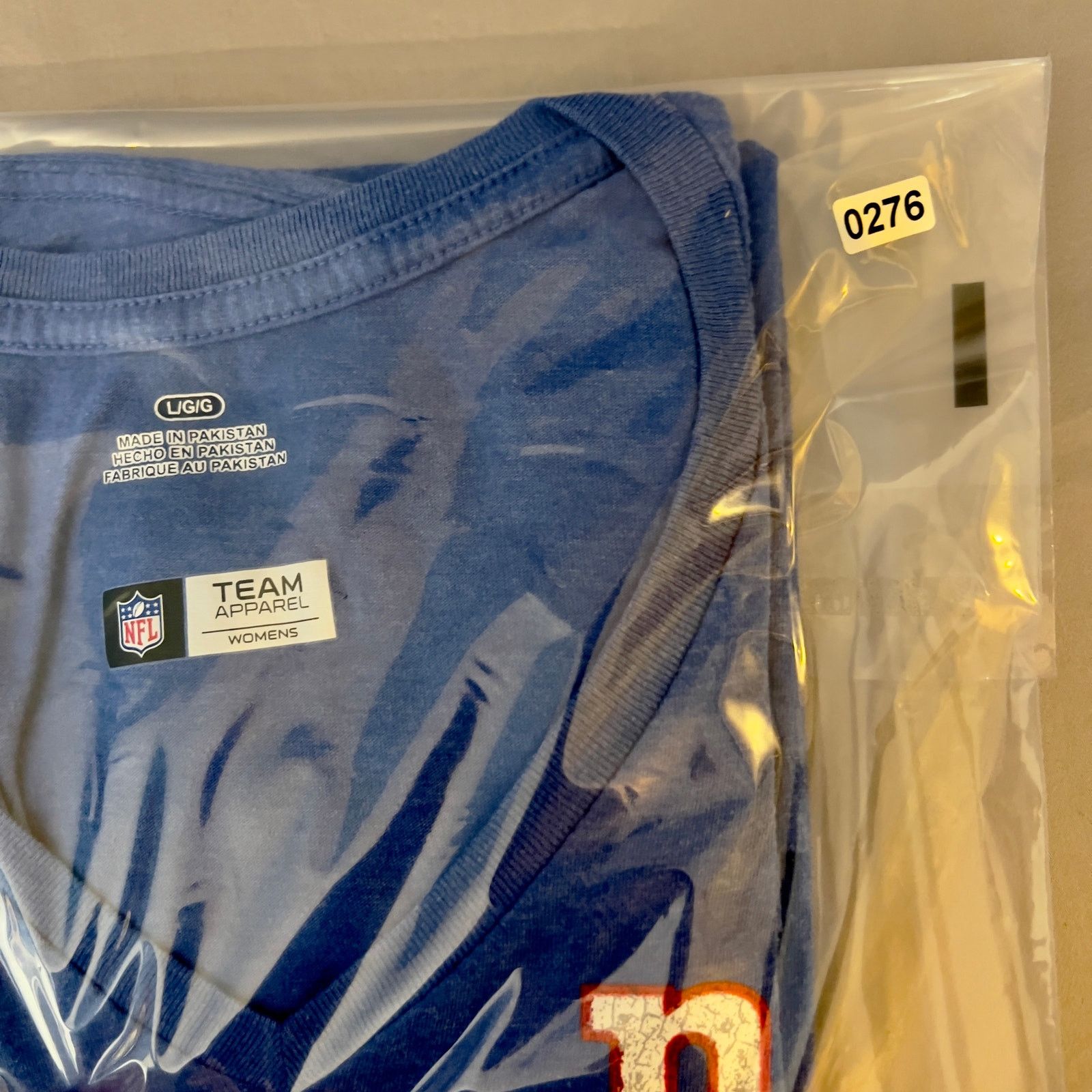 NFL NFL Team Apparel Womans L NY Giants Blue Short Sleeve TShirt Size L / US 10 / IT 46 - 11 Thumbnail