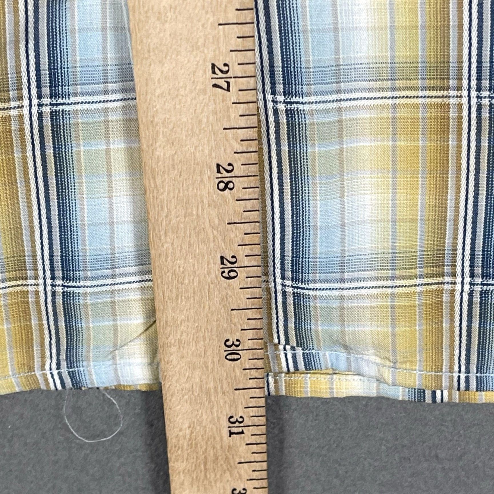 Tommy Bahama Tommy Bahama Shirt XL Yellow Plaid TENCEL Button-Up Short Sleeve Camp Surf Mens Regular Size US XL / EU 56 / 4 - 8 Thumbnail