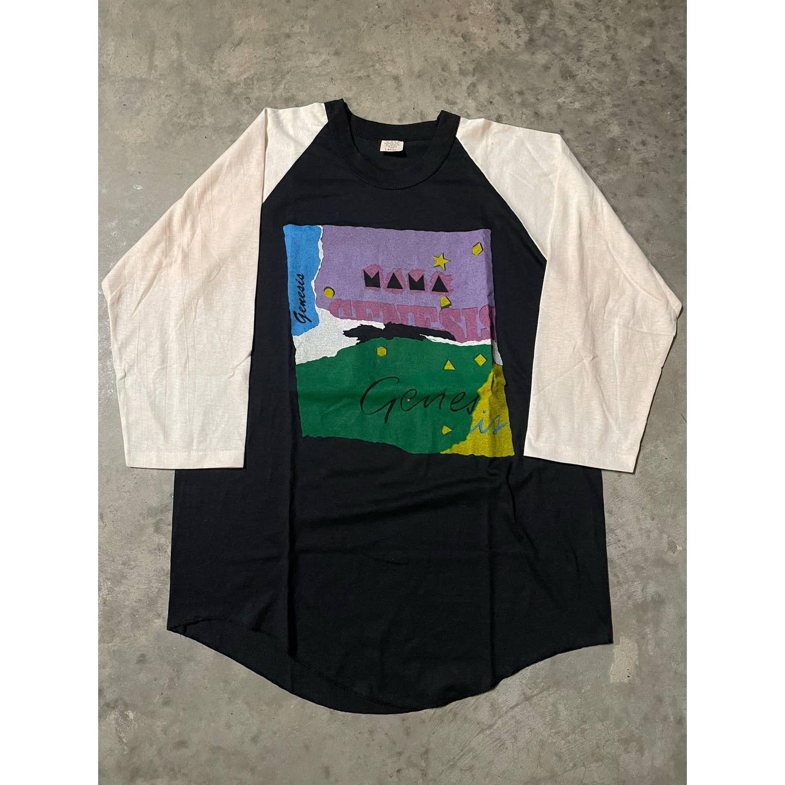 image of Vintage Deadstock Genesis 1983 Mama Concert Tour T-Shirt in White, Men's (Size Large)