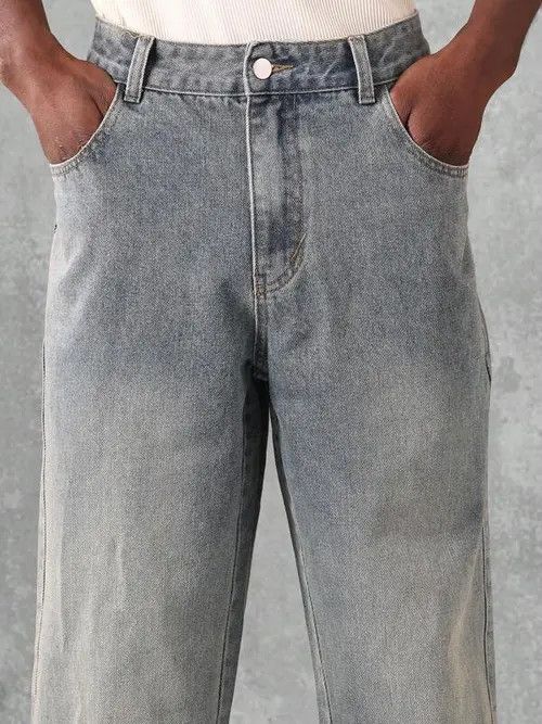 Japanese Brand Kanako x Naomi Skater Baggy Side Snap 90s Jeans Denim Size US 32 / EU 48 - 6 Thumbnail