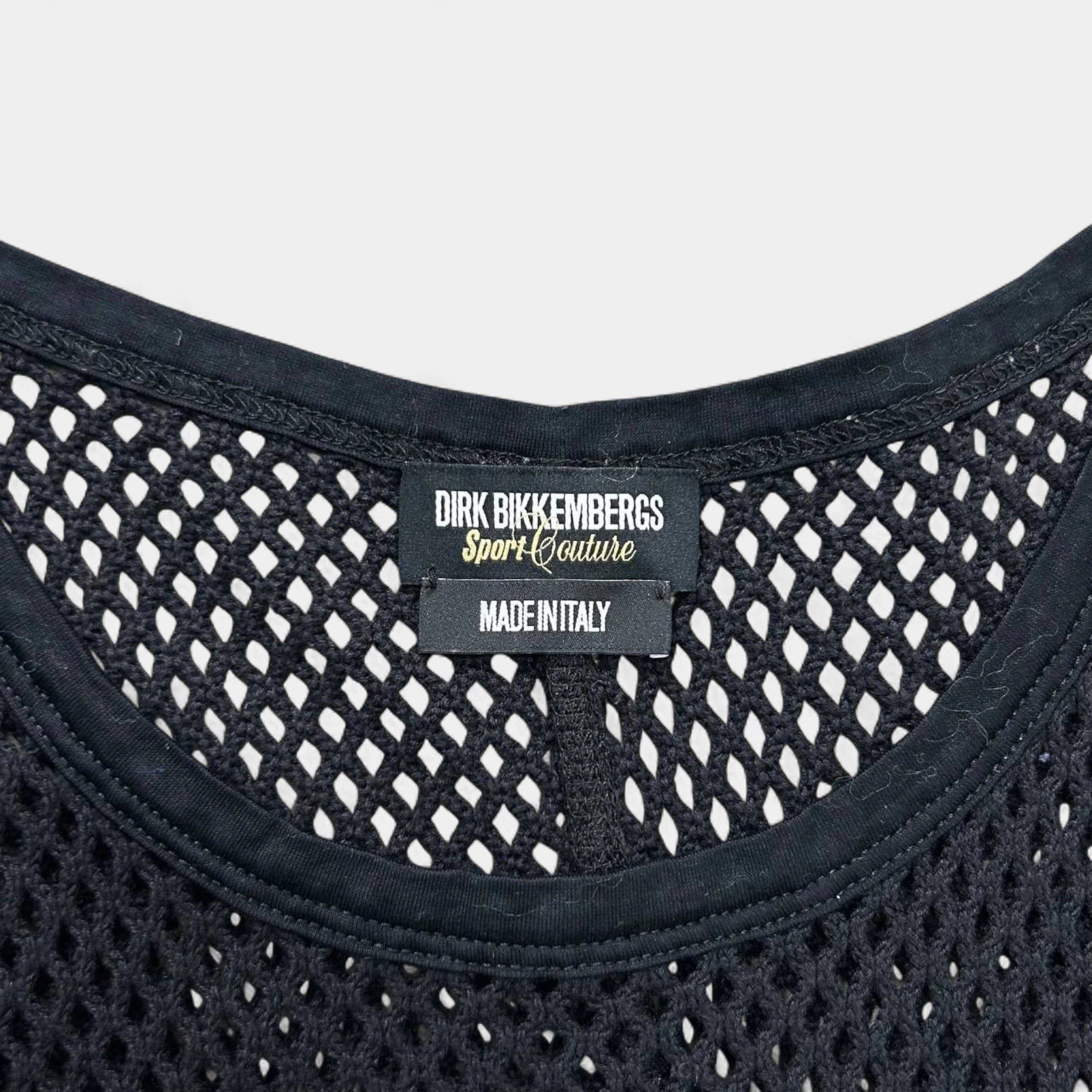 Dirk Bikkembergs Dirk Bikkembergs Sport Couture Black Mesh Tank Top Size US M / EU 48-50 / 2 - 3 Thumbnail