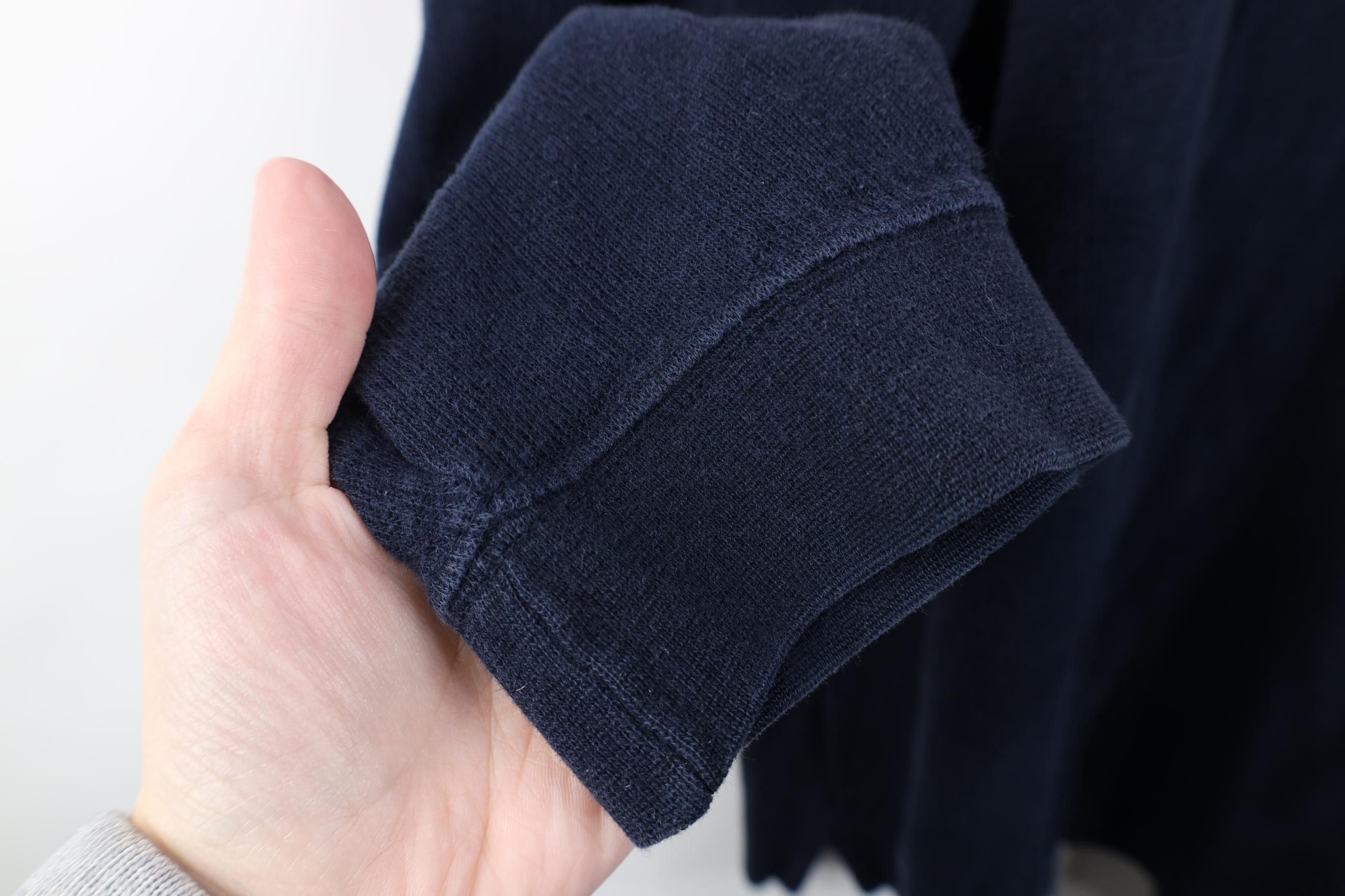 Vintage Vintage 90s Streetwear Block Ribbed Knit Long Sleeve Polo Size US XL / EU 56 / 4 - 8 Thumbnail