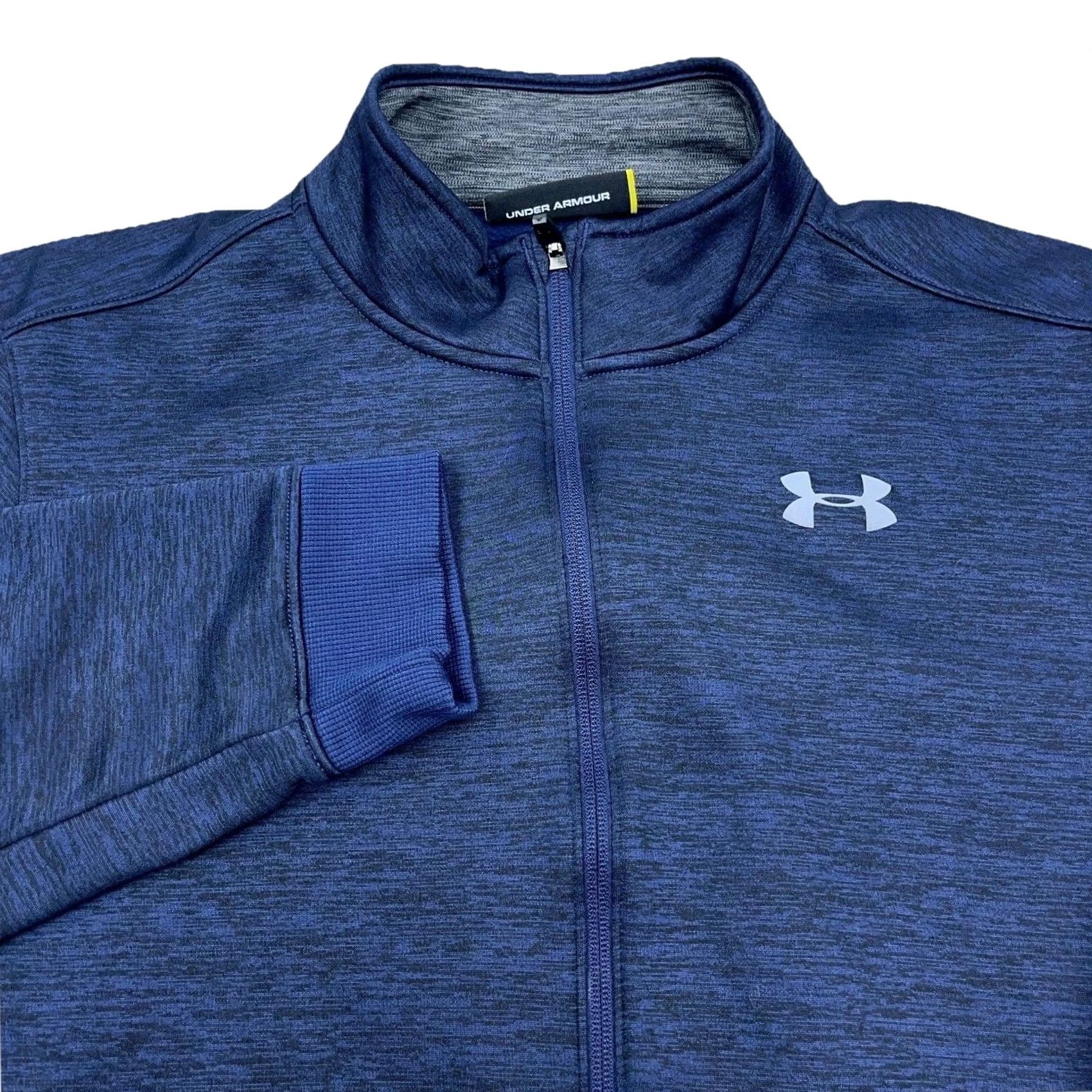 Under Armour Under Armour Jacket Men Large Blue Full Zip Track Suit Sweatshirt Sweater Navy Size US L / EU 52-54 / 3 - 2 Thumbnail