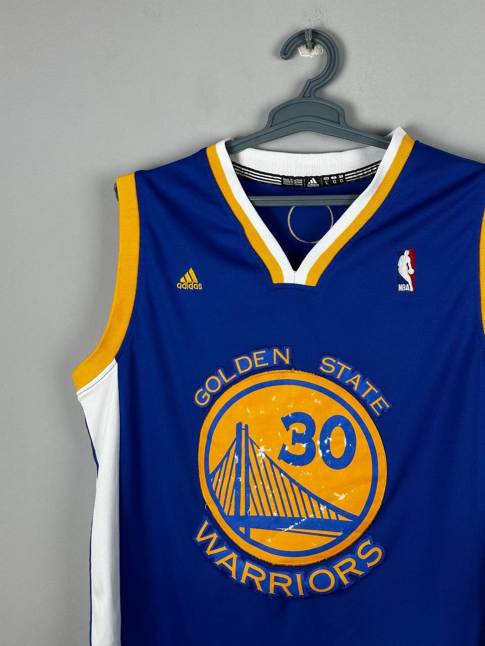 Adidas Golden State Warriors 30 Curry Adidas NBA Jersey Large Size US L / EU 52-54 / 3 - 4 Thumbnail