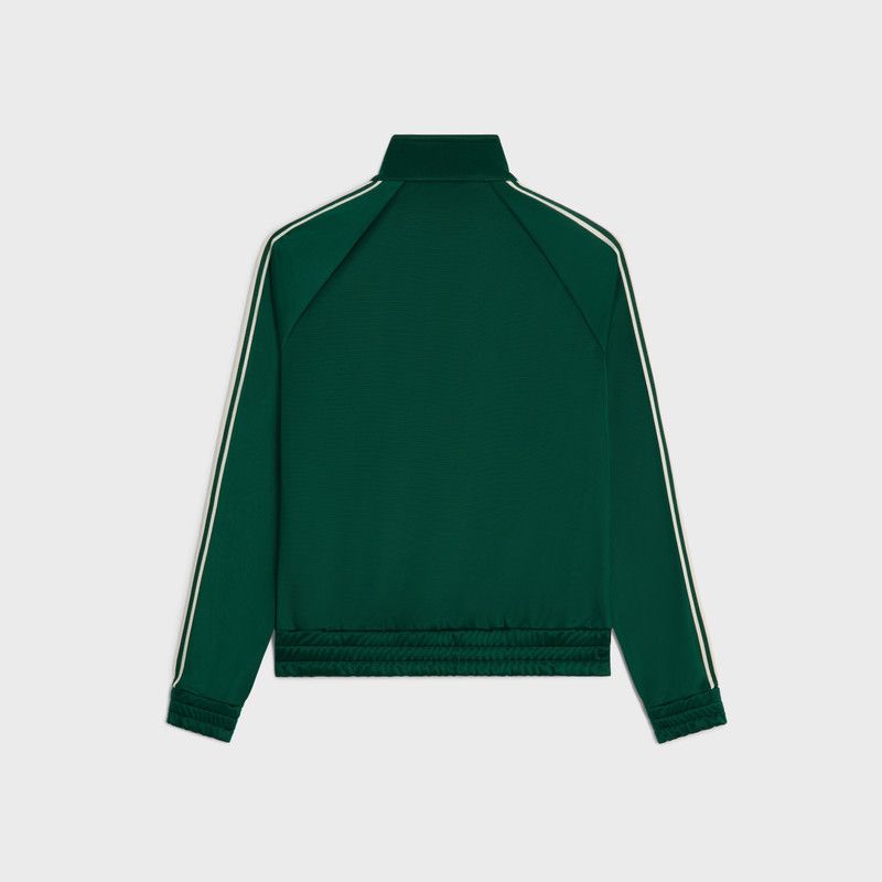 Celine o1w1db10526 2Y99E8 Tracksuit Jacket in Green Size US M / EU 48-50 / 2 - 2 Thumbnail