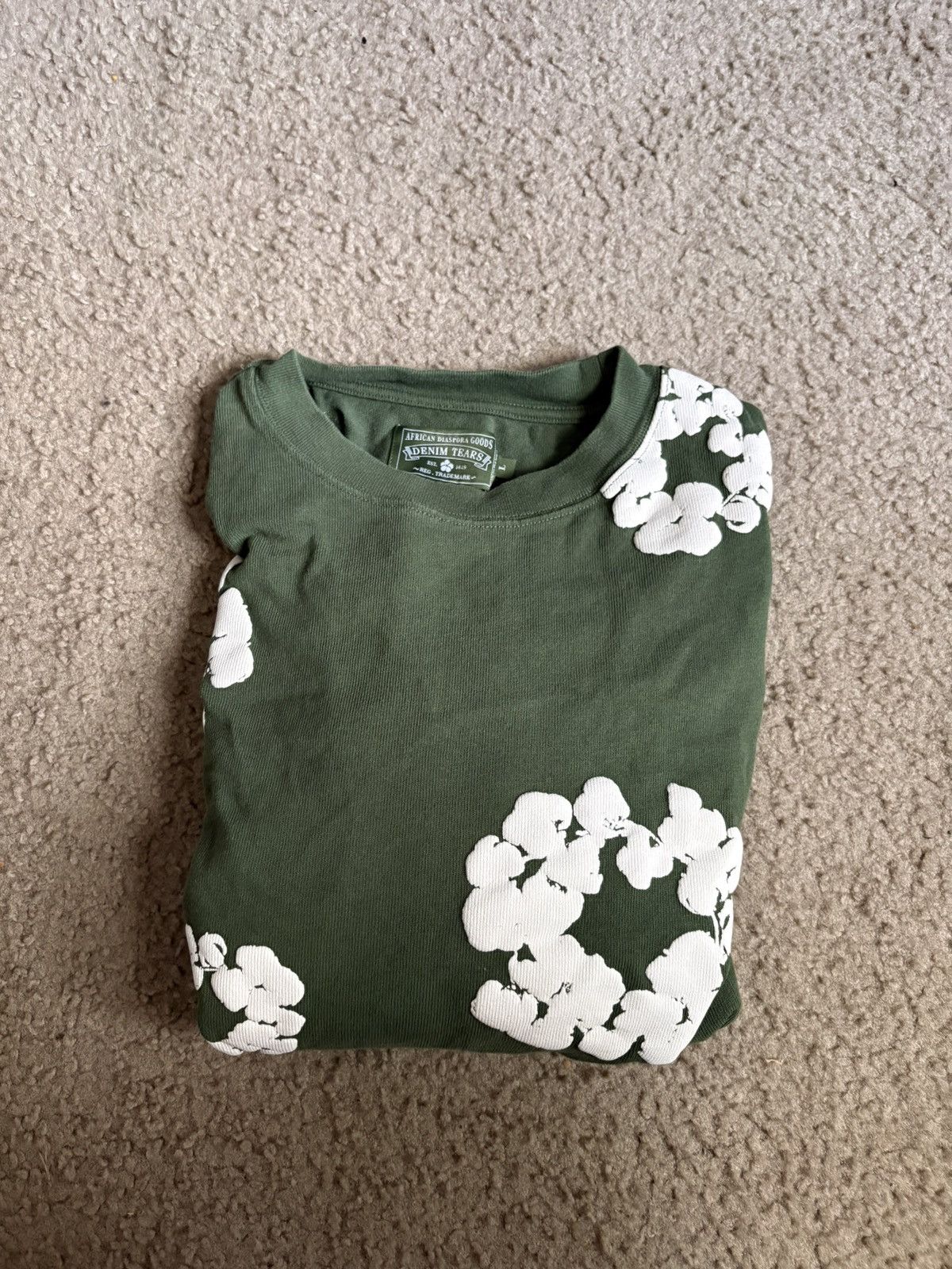 Denim Tears Green Long Sleeve