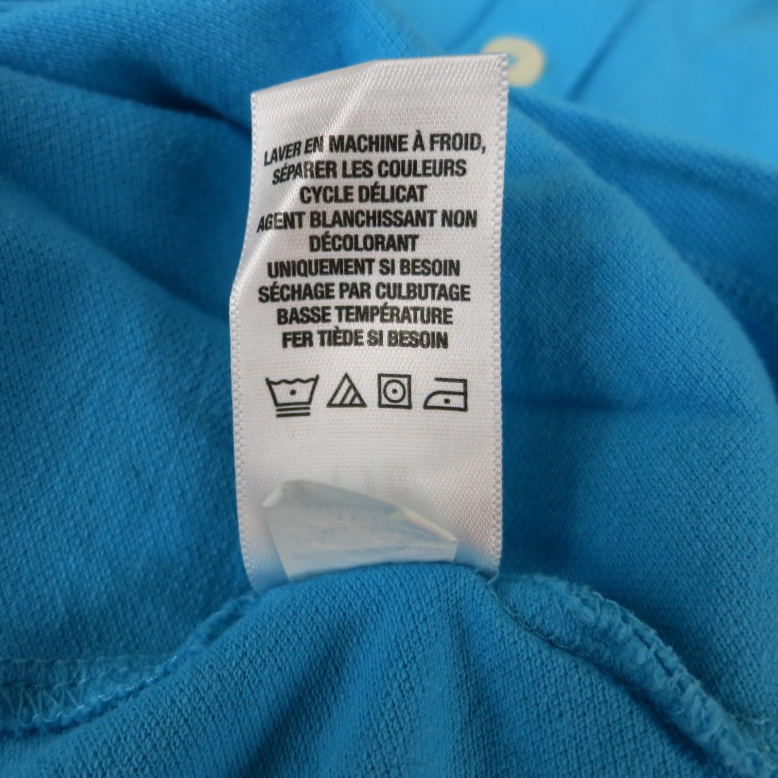 Aeropostale Women's L Aeropostale Blue Stretch Polo Shirt Size L / US 10 / IT 46 - 5 Thumbnail