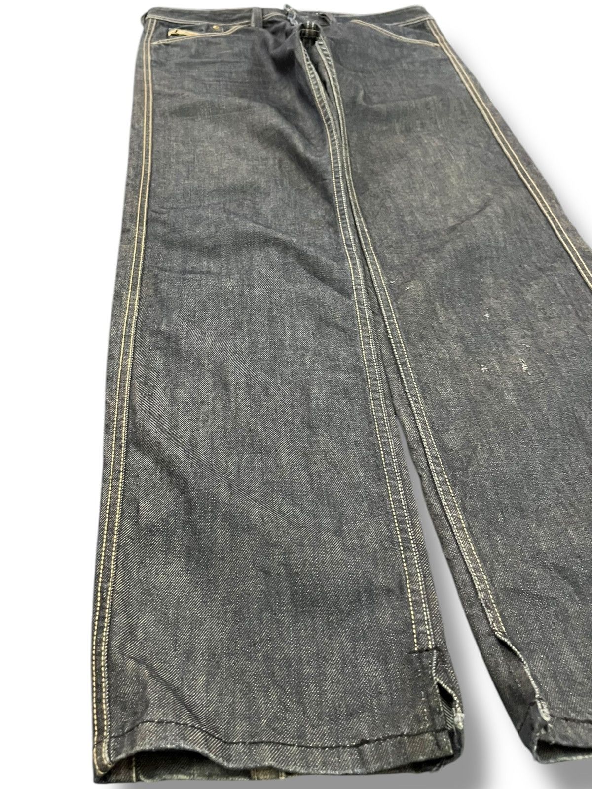 Diesel × Diesel Black Gold Vintage Diesel Dughan Punk AvantGarde Denim Size US 33 - 3 Thumbnail