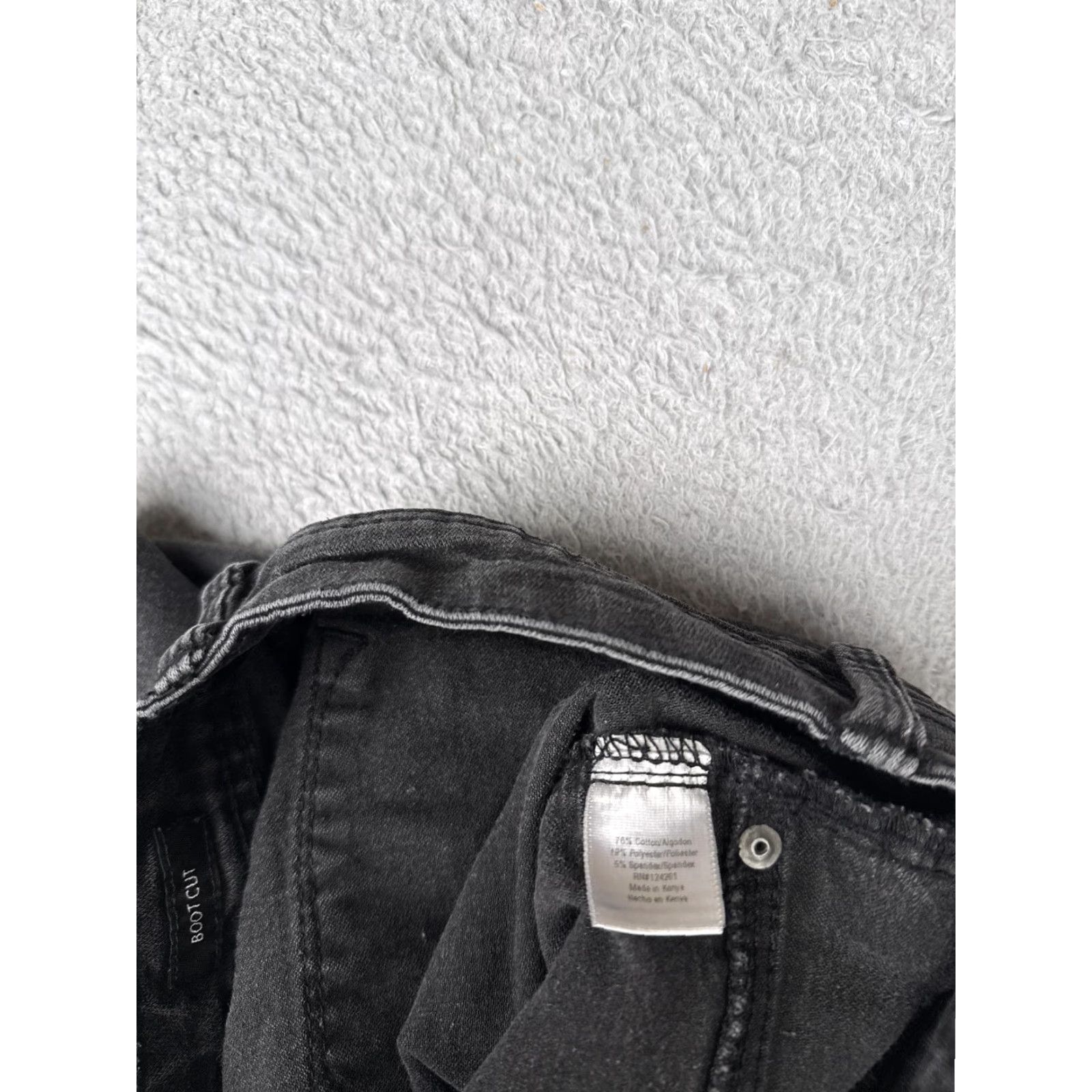 Denime a.n.a Jeans Women 8P Short Gray Black Boot Cut Stretch Denim Mid Rise Comfort Shirt Size 30" / US 8 / IT 44 - 7 Thumbnail