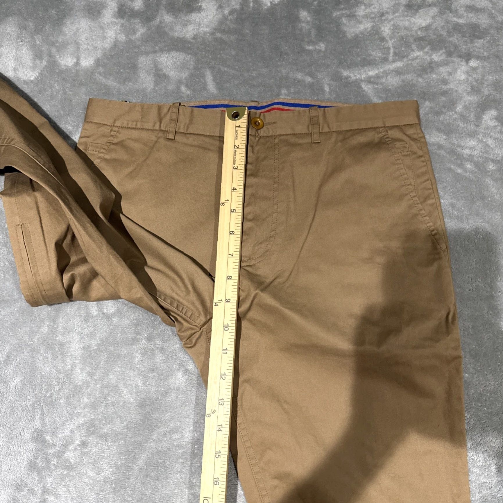 Fred Perry Fred Perry Pants Mens 30 Khaki Tan Chino Bradley Wiggins Button Casual Size US 30 / EU 46 - 7 Thumbnail