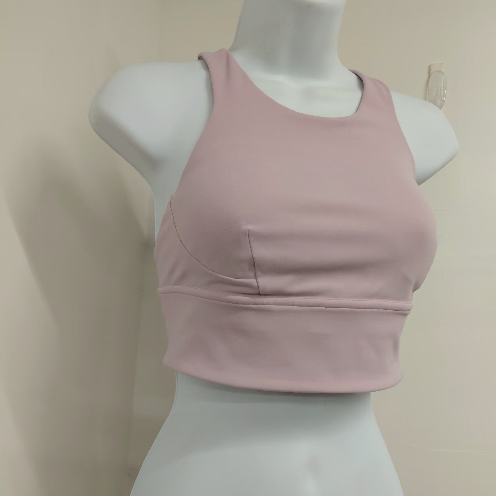 Lululemon Lululemon Wunder Train Longline Bra Womens Size 6 Dew Pink B/C Cup Sport Athletic Training Racerback Womens Size ONE SIZE - 6 Thumbnail