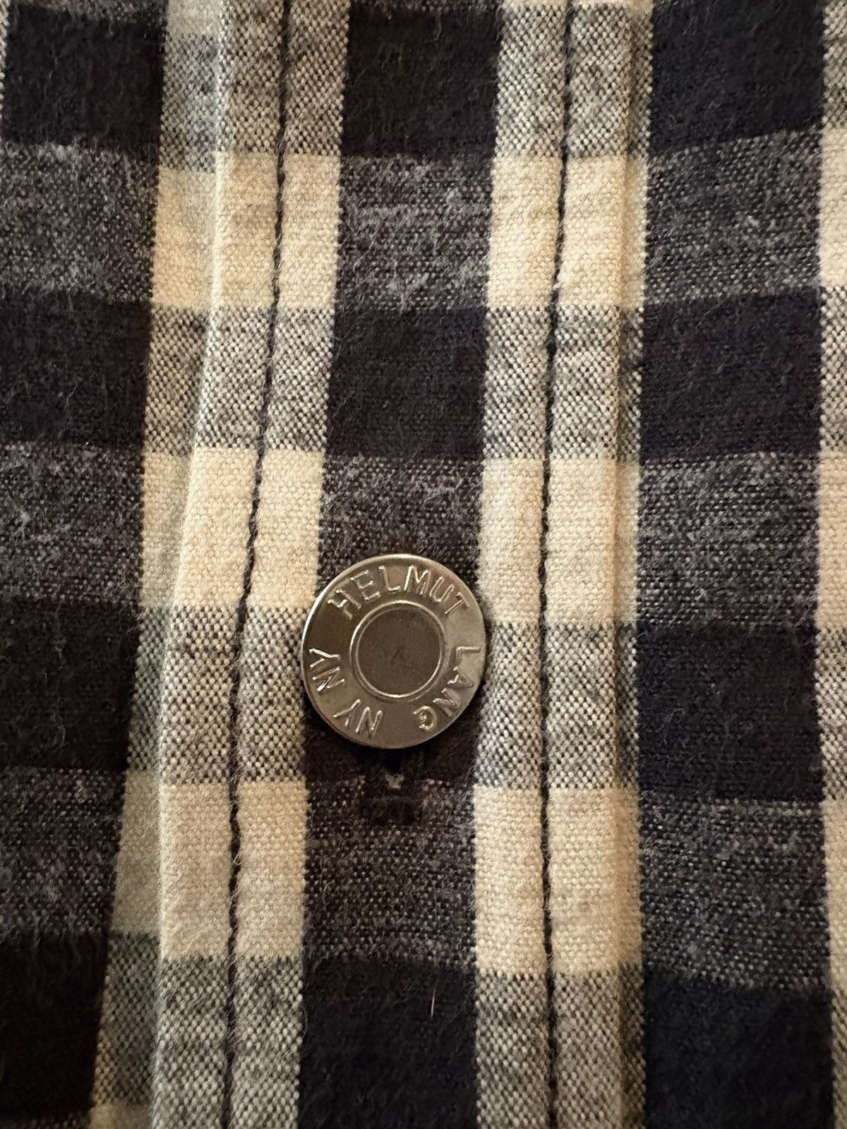 Helmut Lang Helmut Lang oversized gingham check flannel padded jacket Size US L / EU 52-54 / 3 - 2 Thumbnail