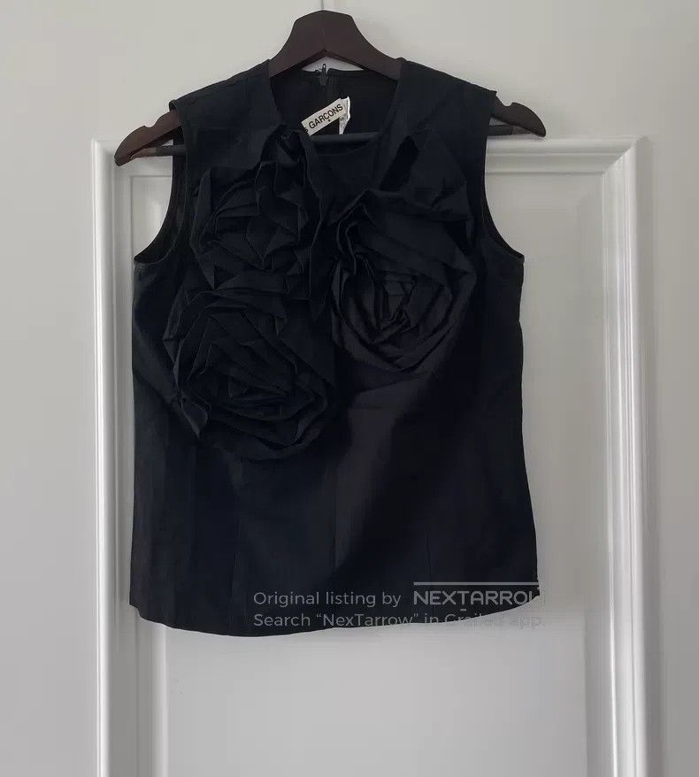 Comme des Garcons Comme des Garcons Roses Vest Size S / US 4 / IT 40 - 1 Thumbnail