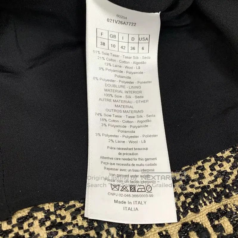 Dior Dior Brown Houndstooth Women's Jacket . Size S / US 4 / IT 40 - 6 Thumbnail