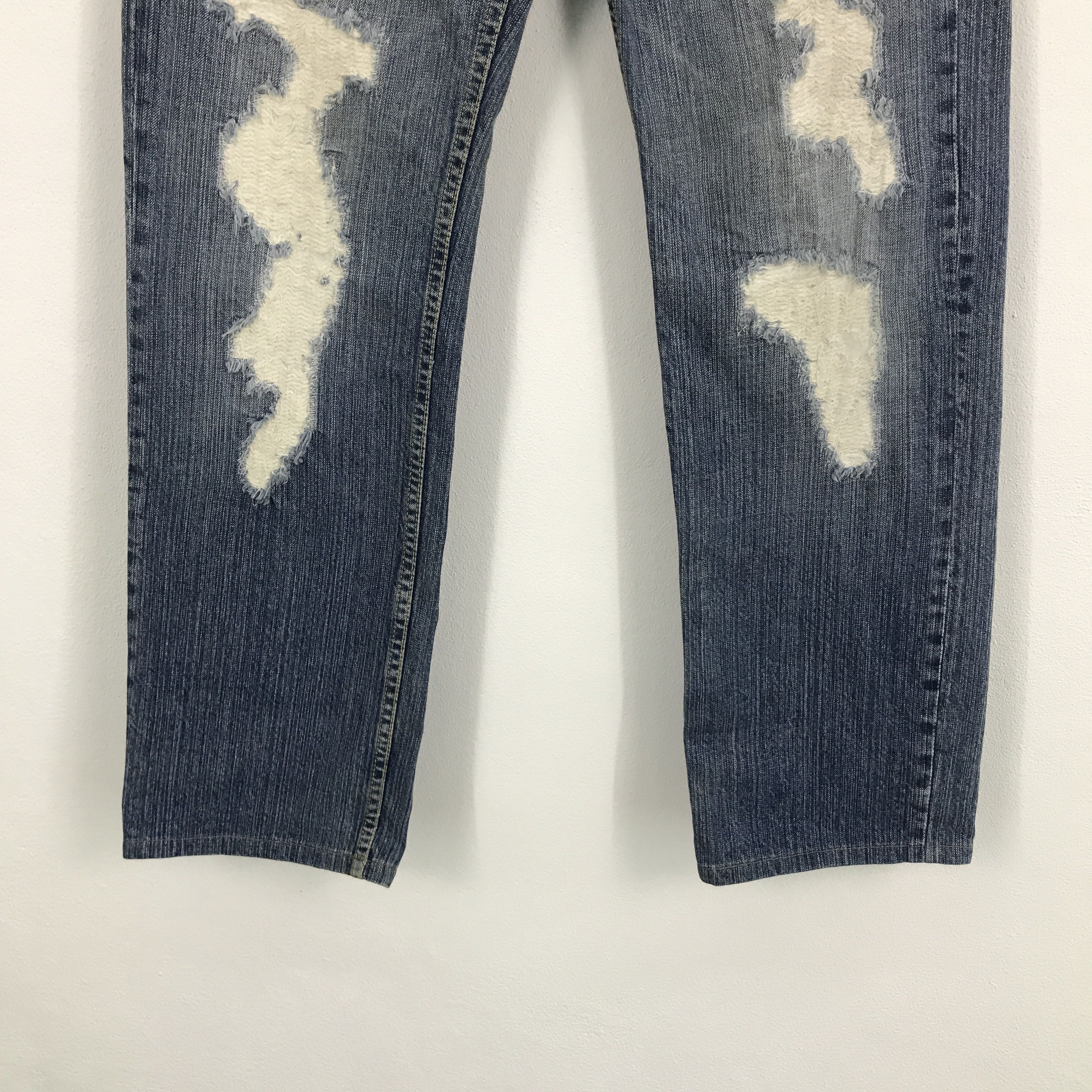 Japanese Brand japanese brand TK distressed design denim jean Size US 33 - 4 Thumbnail