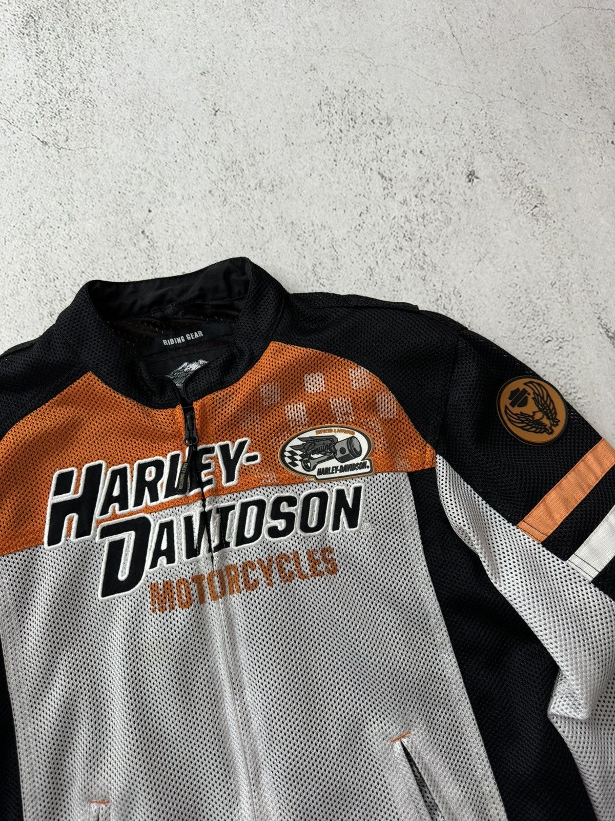Harley Davidson × Marlboro Harley Davidson HD Vintage Riding Gear Bike Bomber Jacket Size US M / EU 48-50 / 2 - 5 Thumbnail