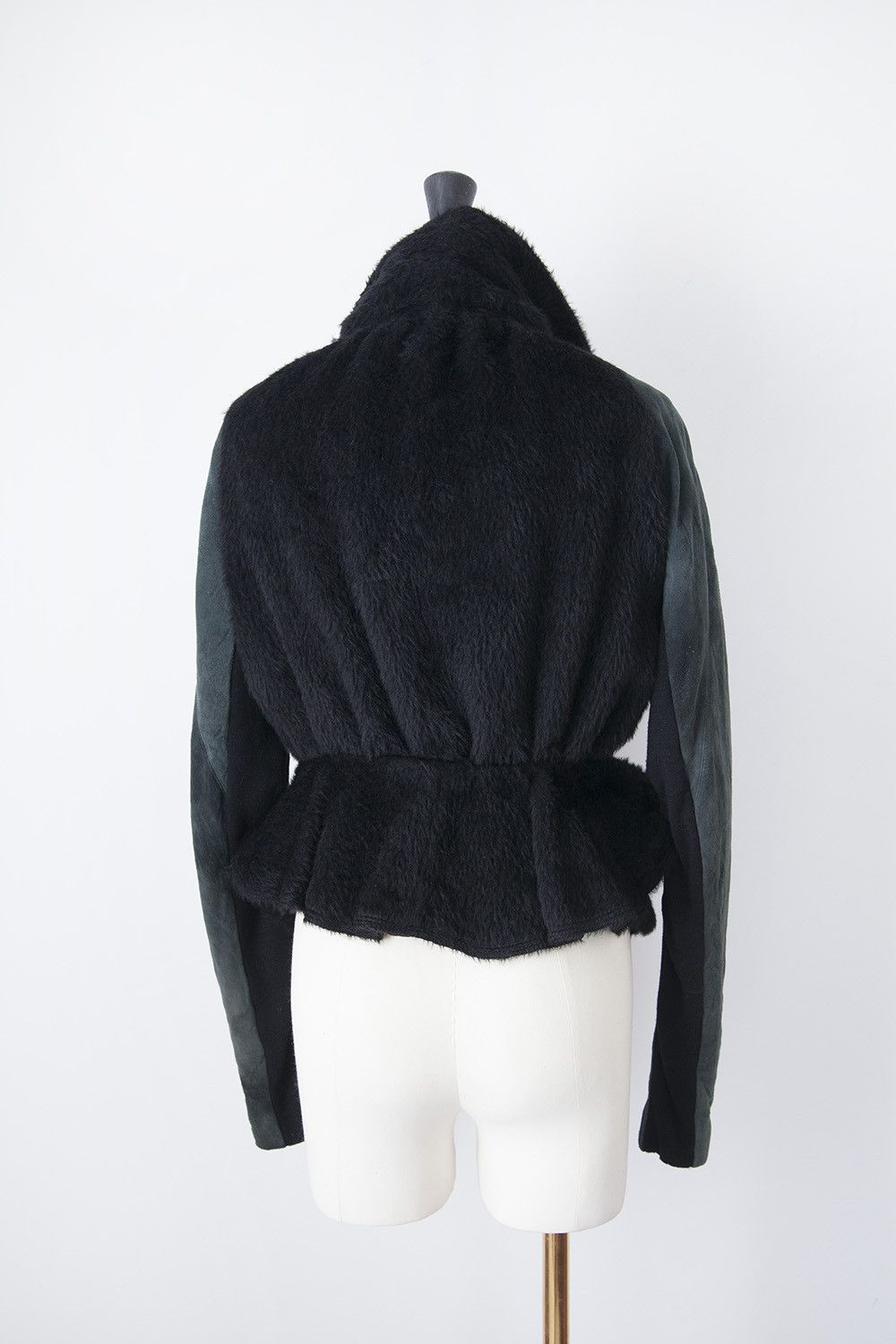 Rick Owens Leather & alpaca jacket Size S / US 4 / IT 40 - 5 Thumbnail