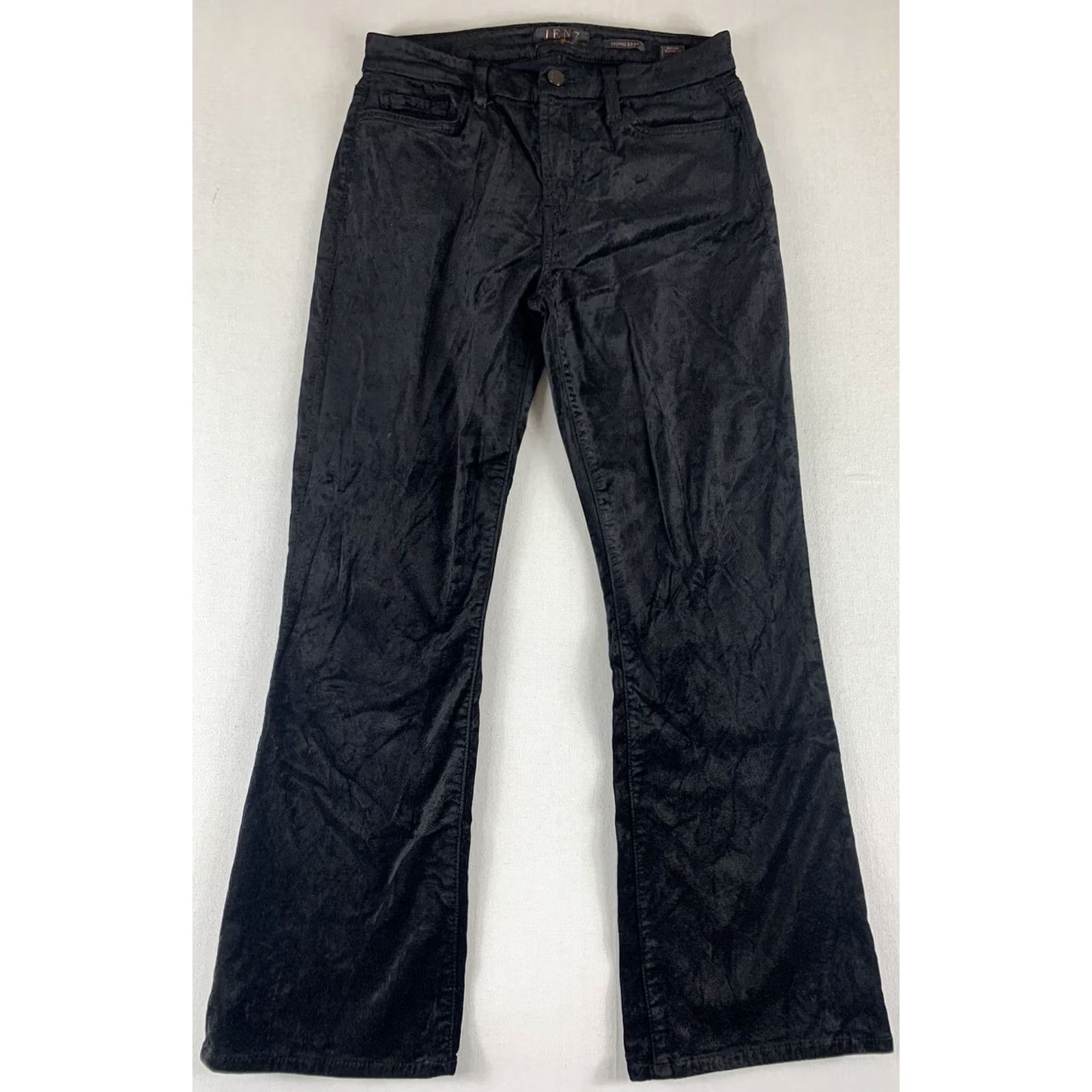 7 For All Mankind VINTAGE JEN 7 FOR ALL MANKIND PANTS CROPPED BOOT VELVET WOMENS 4 BLACK 28X26 WOMENS Jeans Size 27" / US 4 / IT 40 - 2 Thumbnail
