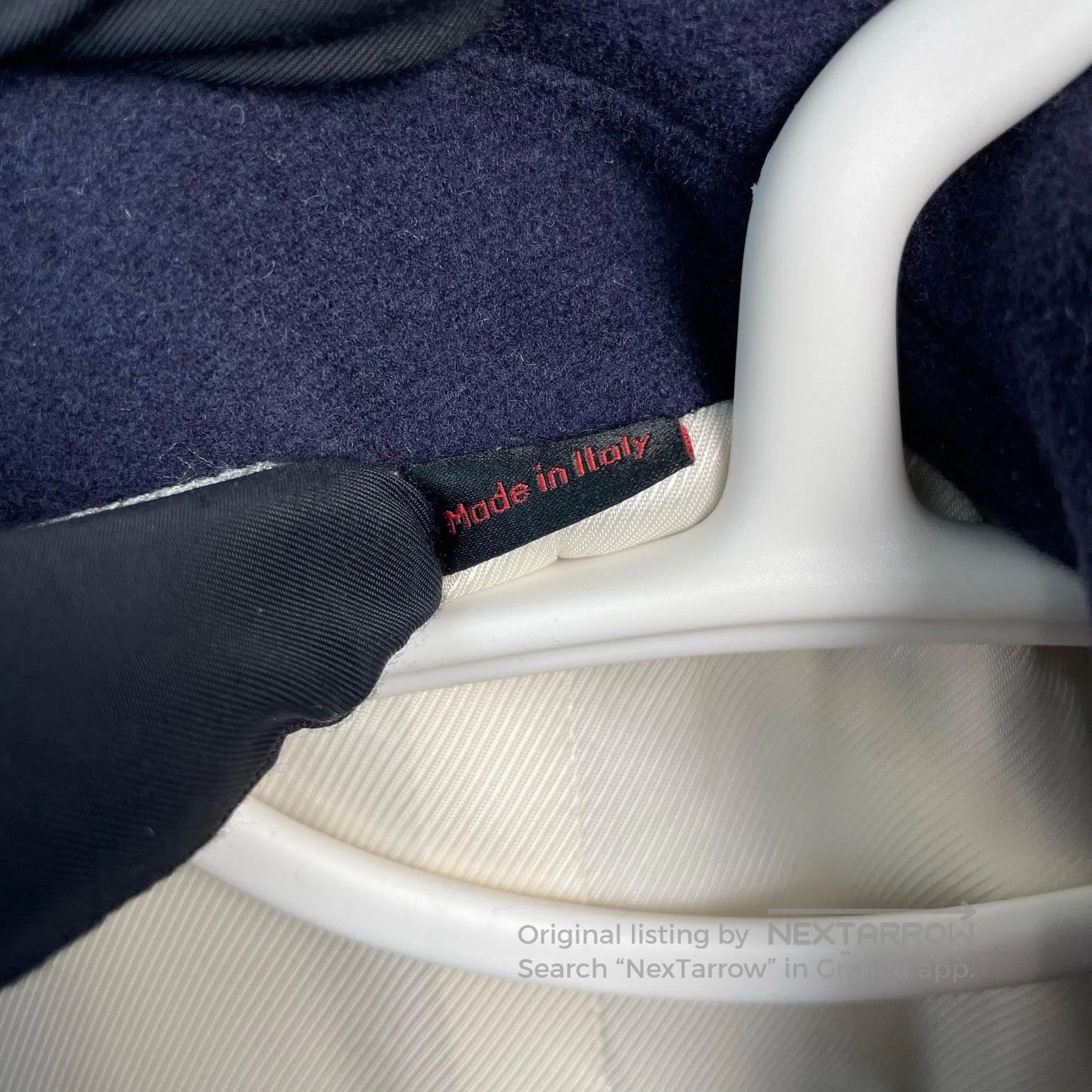 Gucci Gucci Navy Double-Breasted Mid-Length Coat. Size S / US 4 / IT 40 - 9 Thumbnail